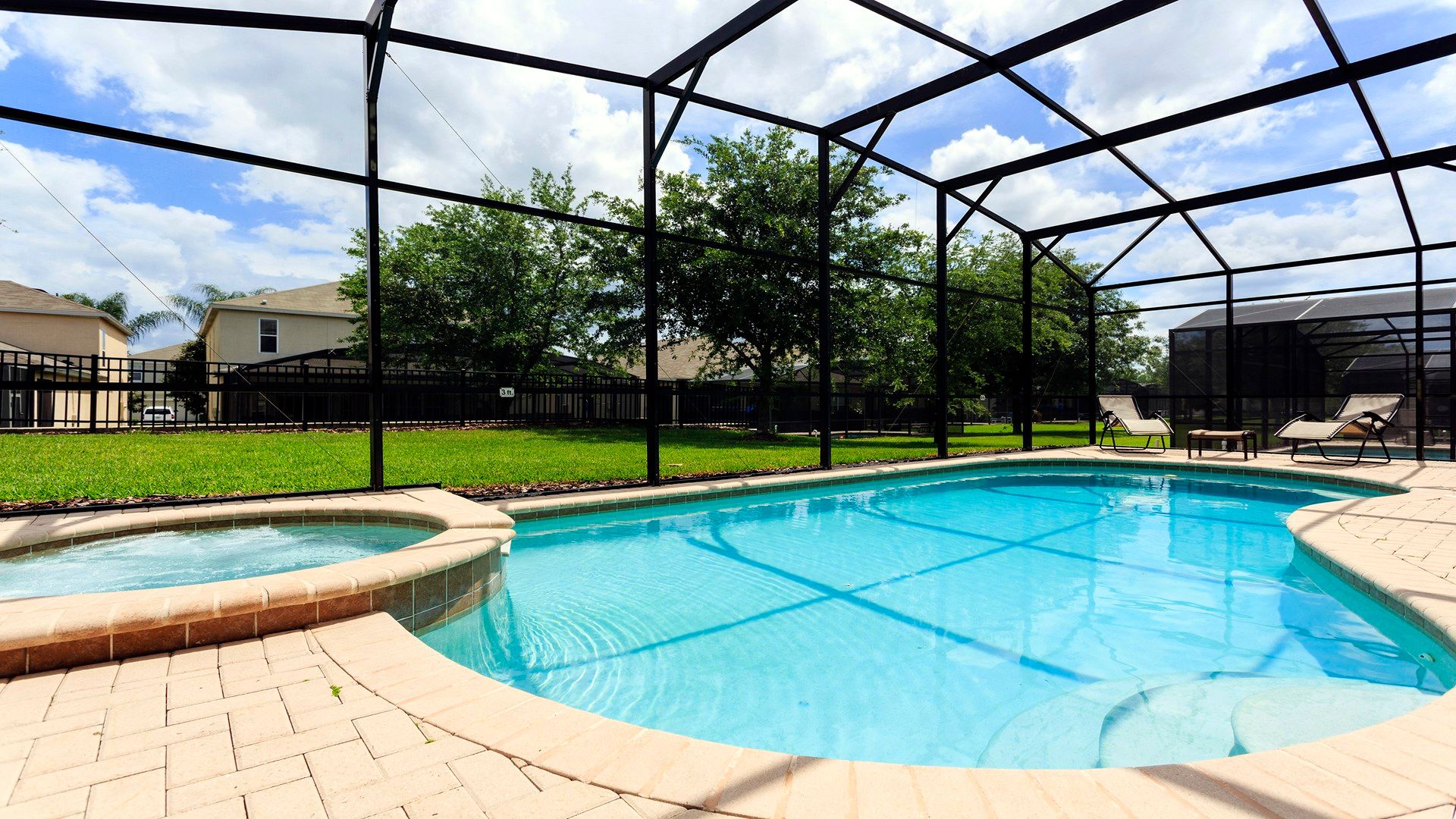 Swim laps in the morning or float lazily in the afternoon in the private pool