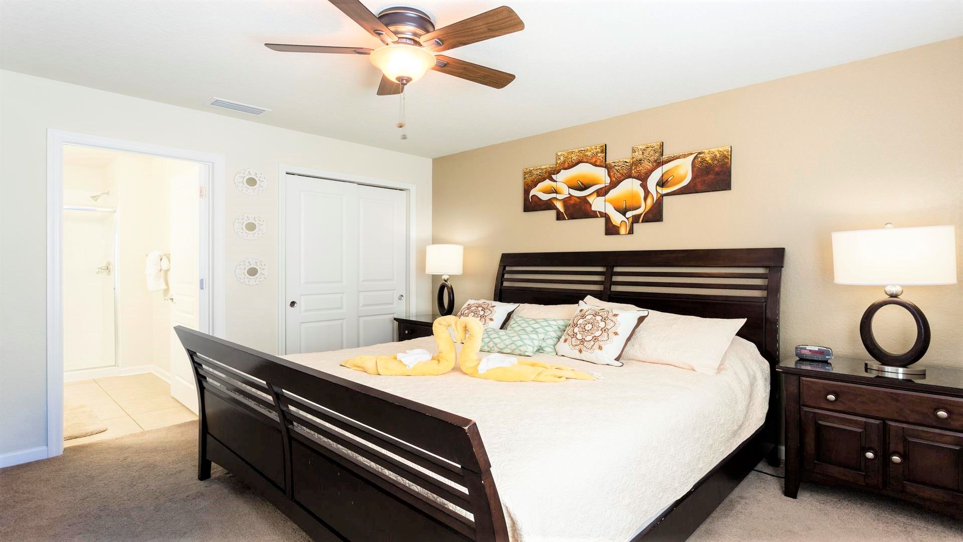 Luxurious comfort with a king-sized bed