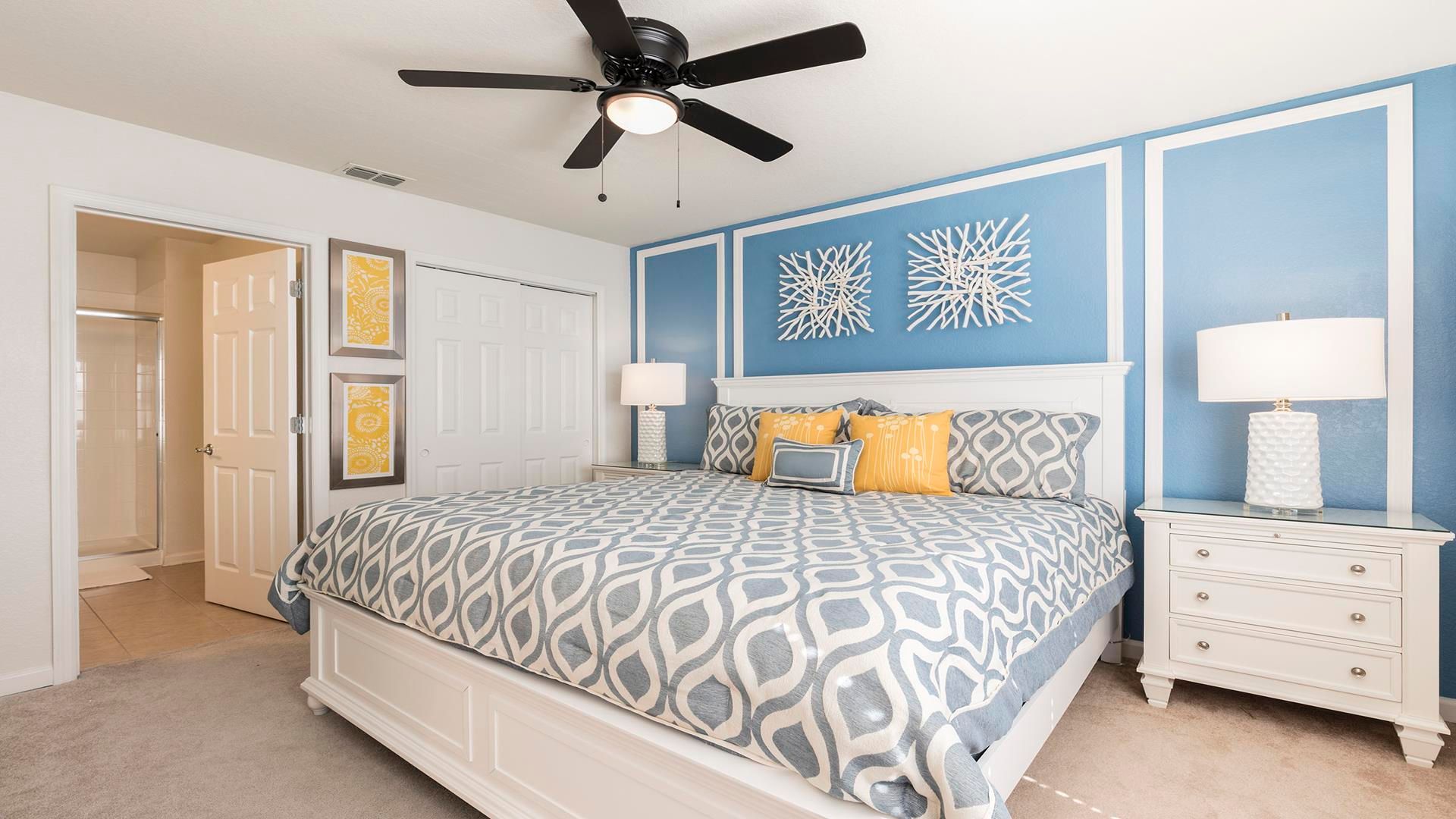 The spacious second bedroom with a comfortable king bed.