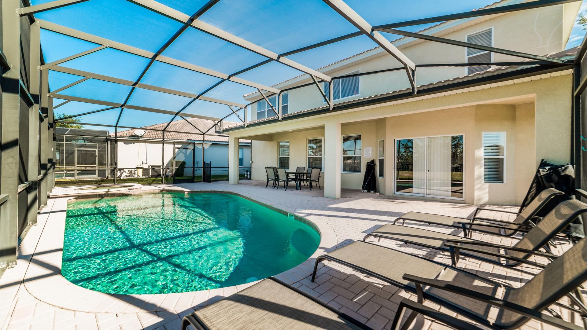 Enjoy and relax by the private pool with friends and family!