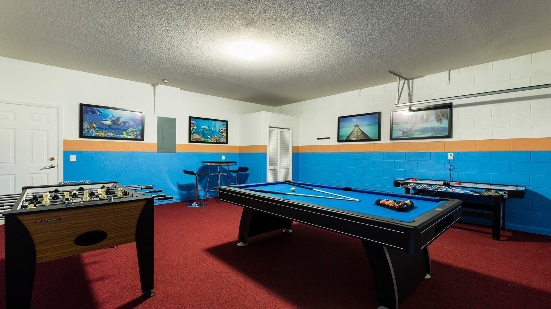 Spend some time in the game room with a game of pool, foosball, or air hockey!