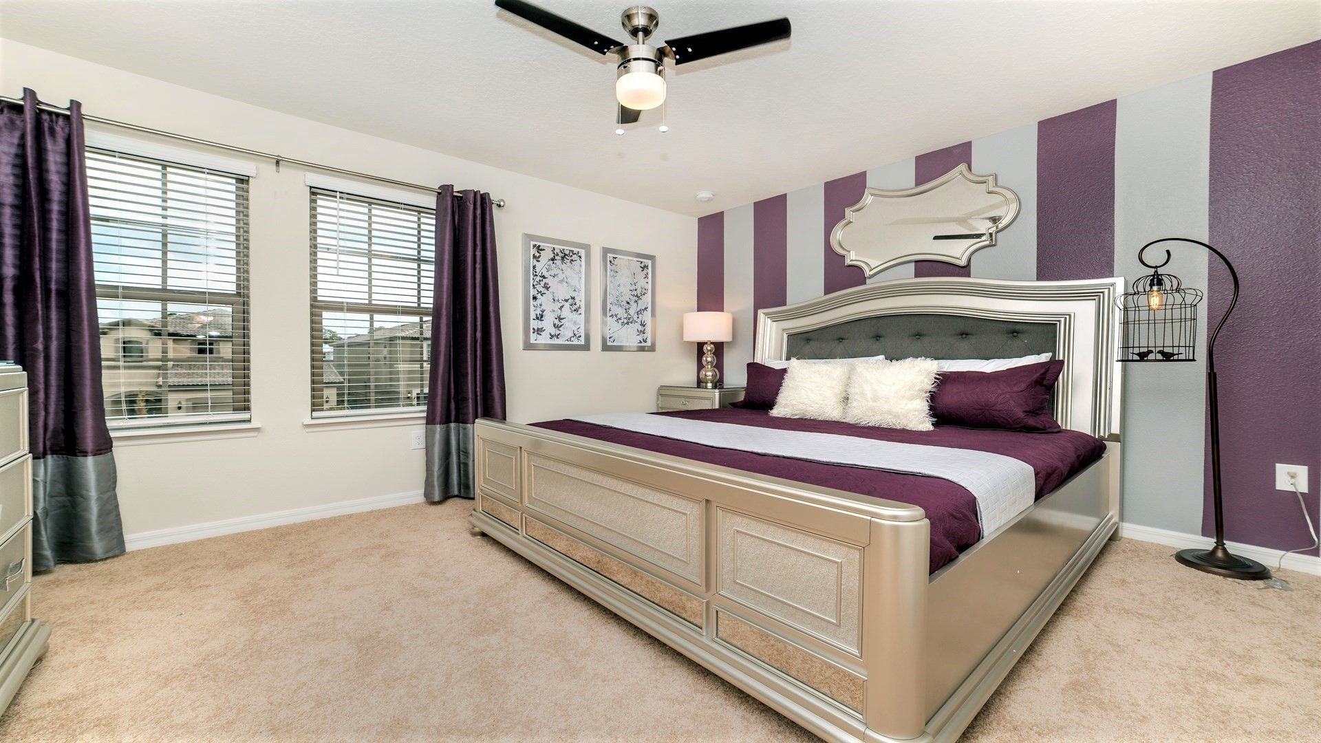 The spacious second bedroom with a comfortable king bed.