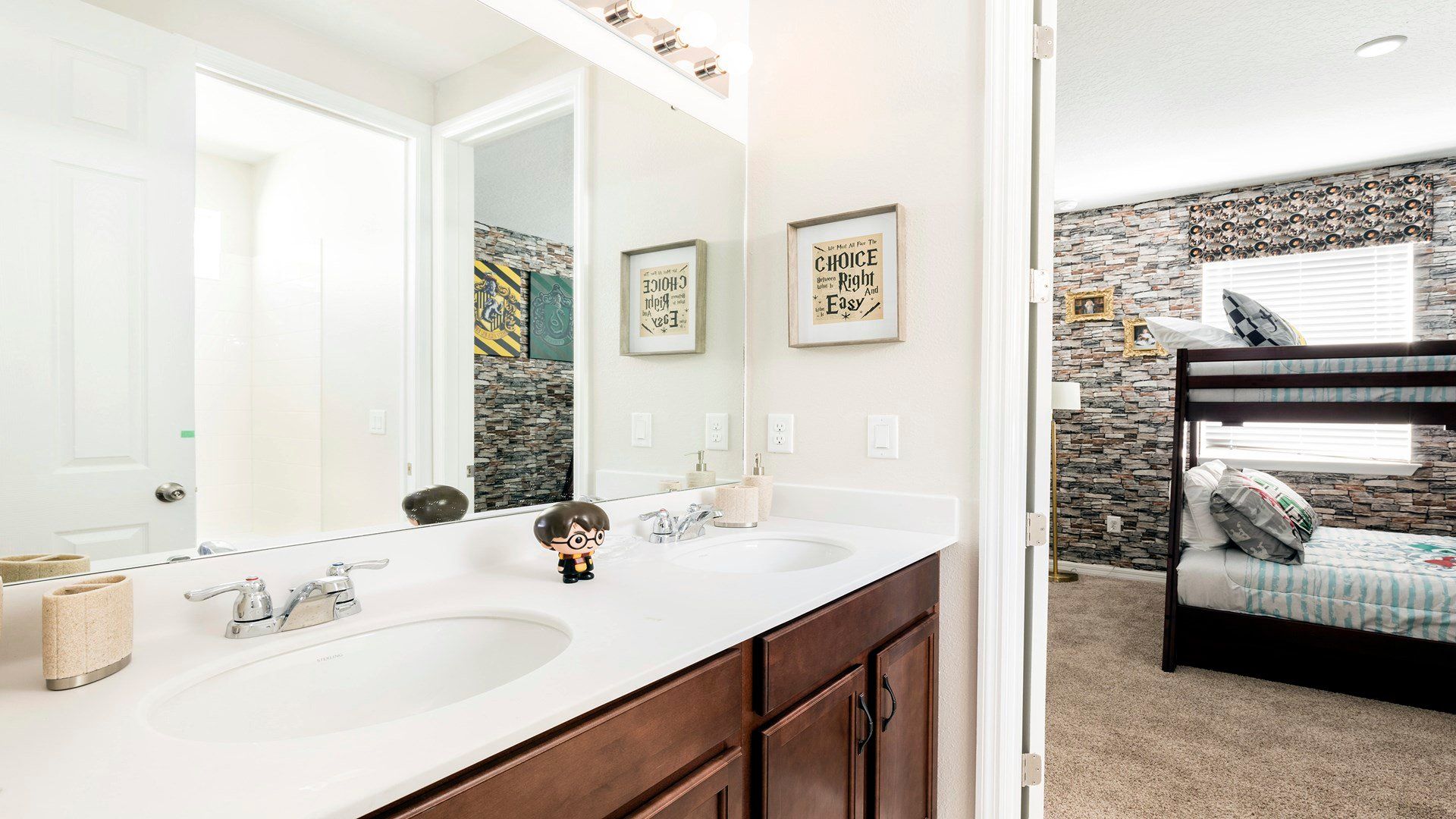 Indulge in the luxury of a full bathroom, complete with modern amenities and elegant finishes, providing a spa-like oasis for your personal comfort and relaxation