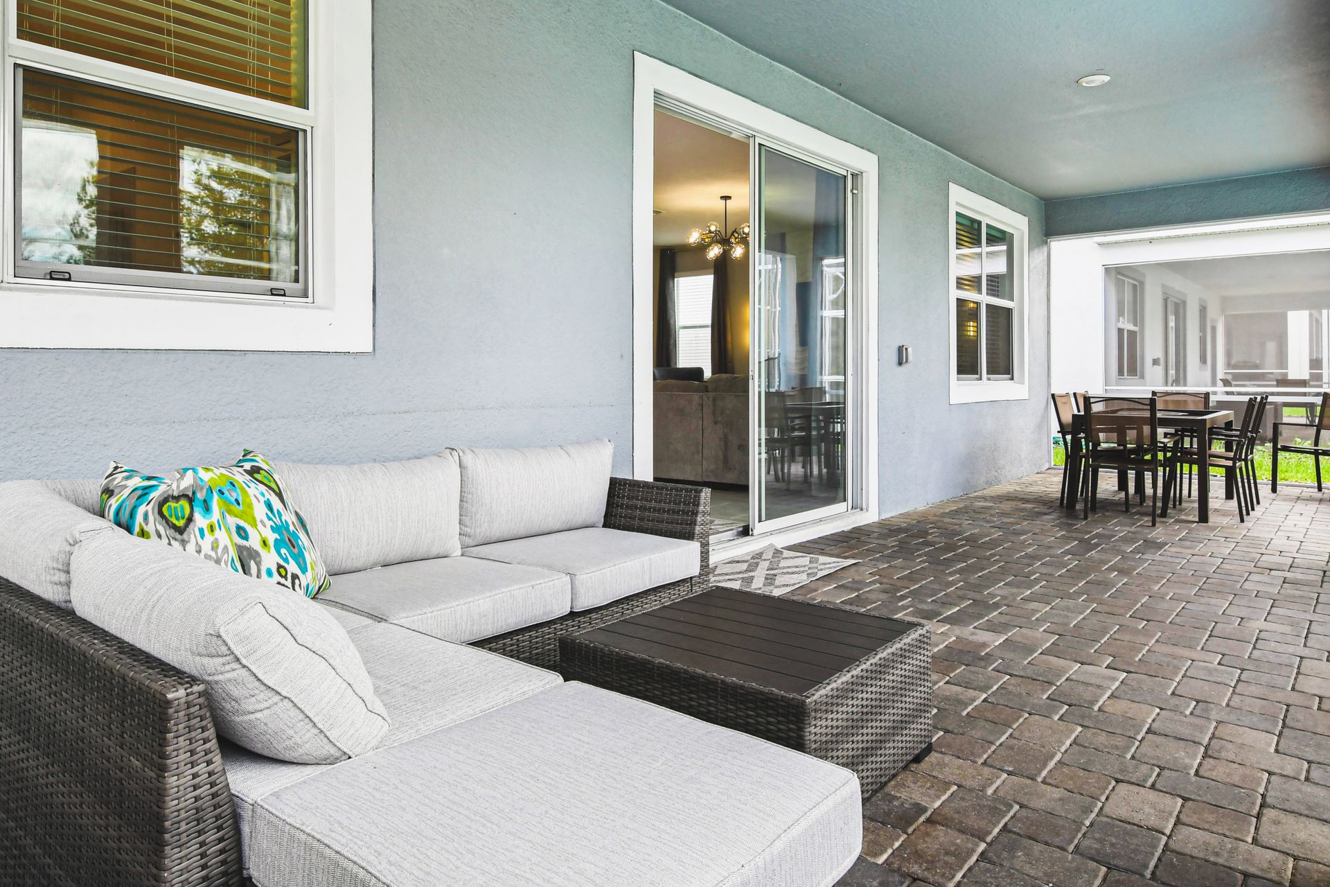 Poolside outdoor seating, creating a perfect setting for relaxation and enjoyment in the open air