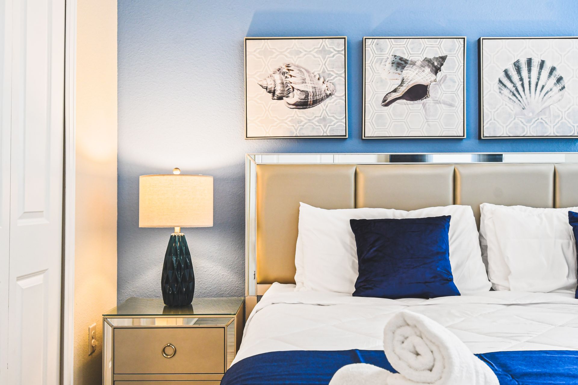 Cozy bedroom with TV for a tranquil retreat and entertainment