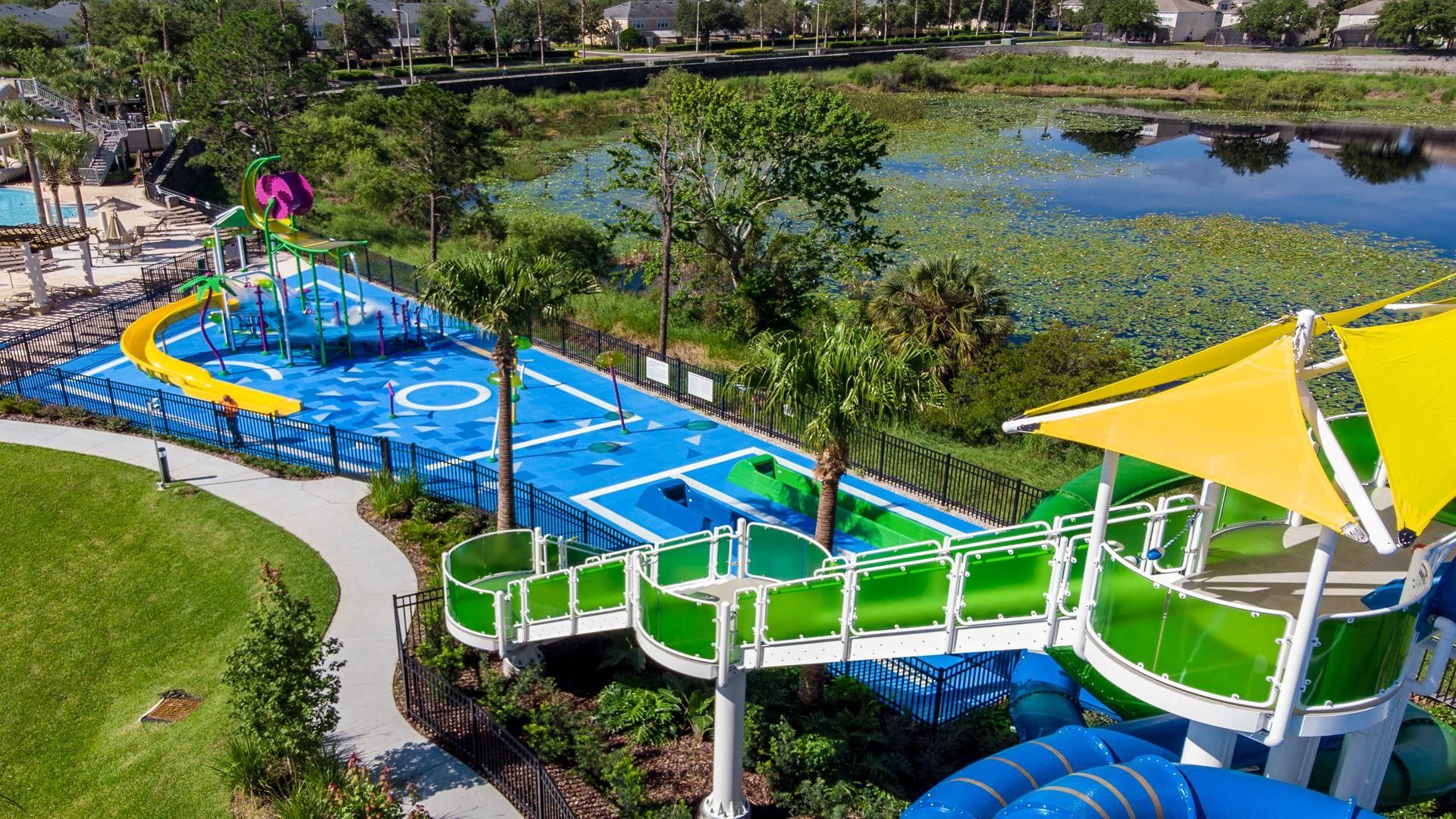 Epic water park resort with thrilling slides & splash zones—fun for all ages!