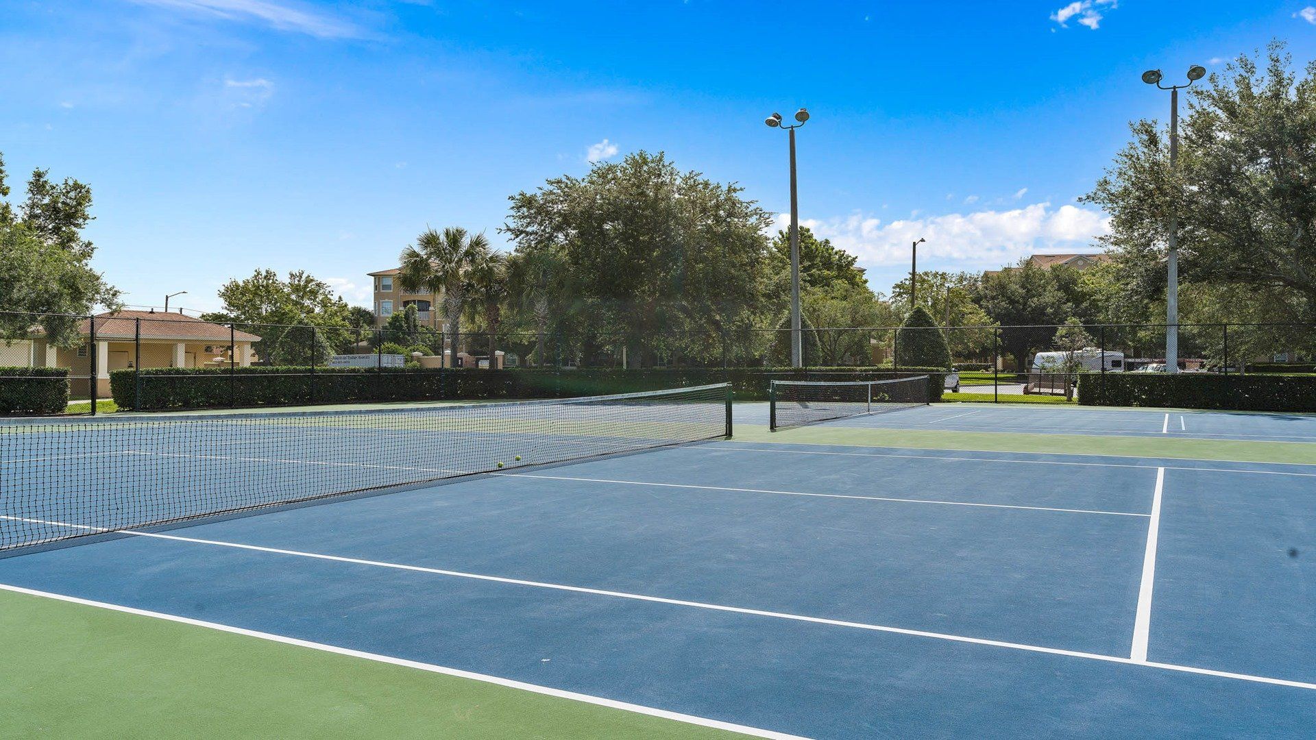 Ace your stay with private tennis courts in a scenic resort setting!