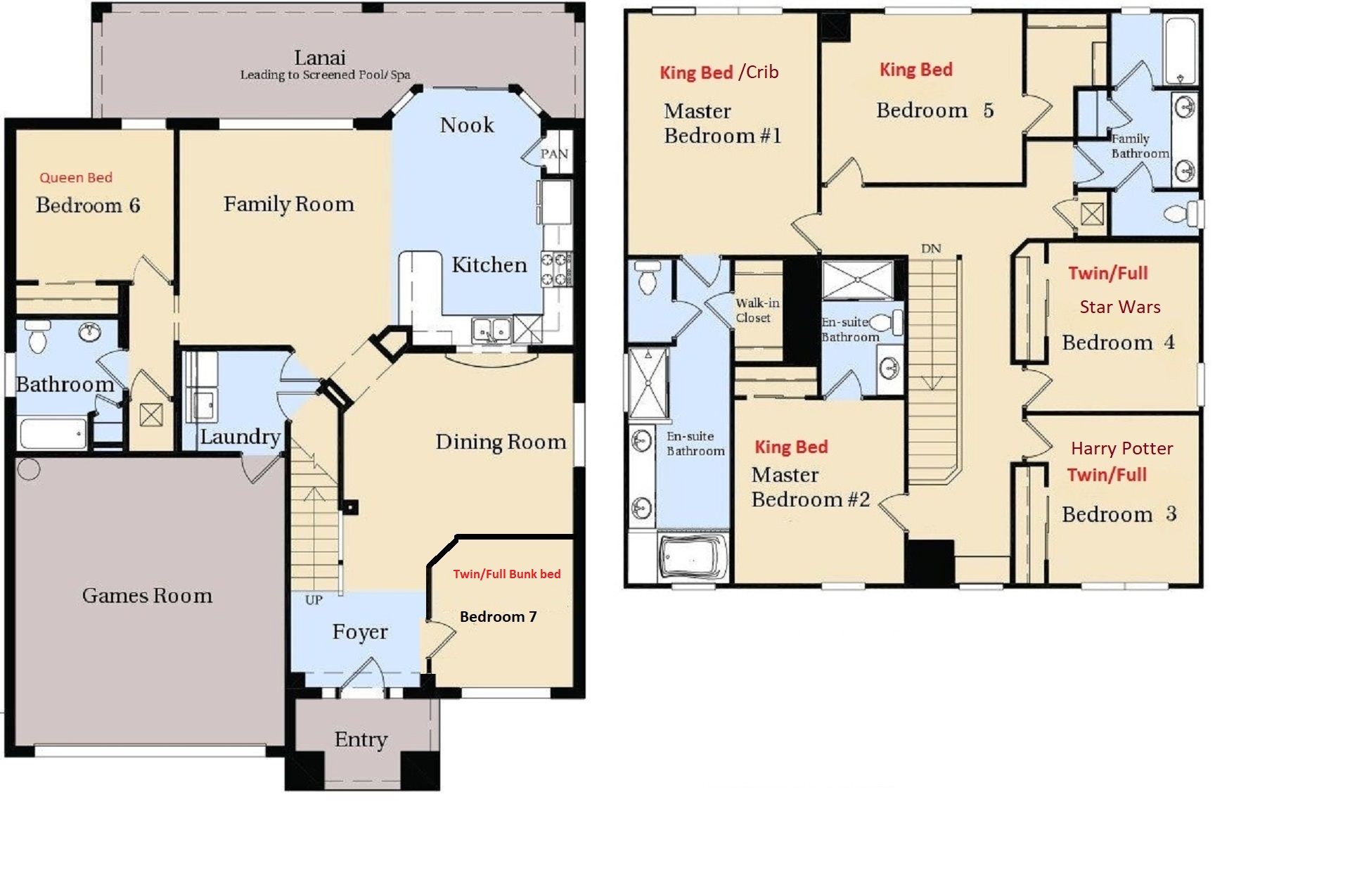 2D Floor Plan for your guide.