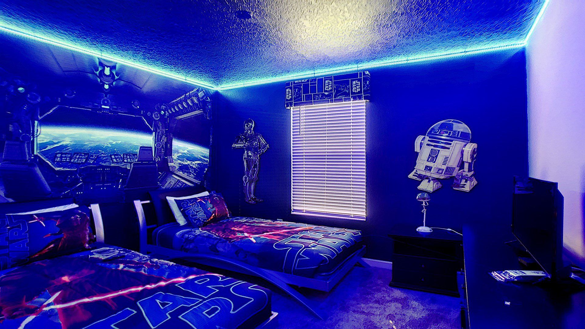 Drift into a peaceful sleep in our cozy bedroom, ensuring a restful night's sleep during your stay.