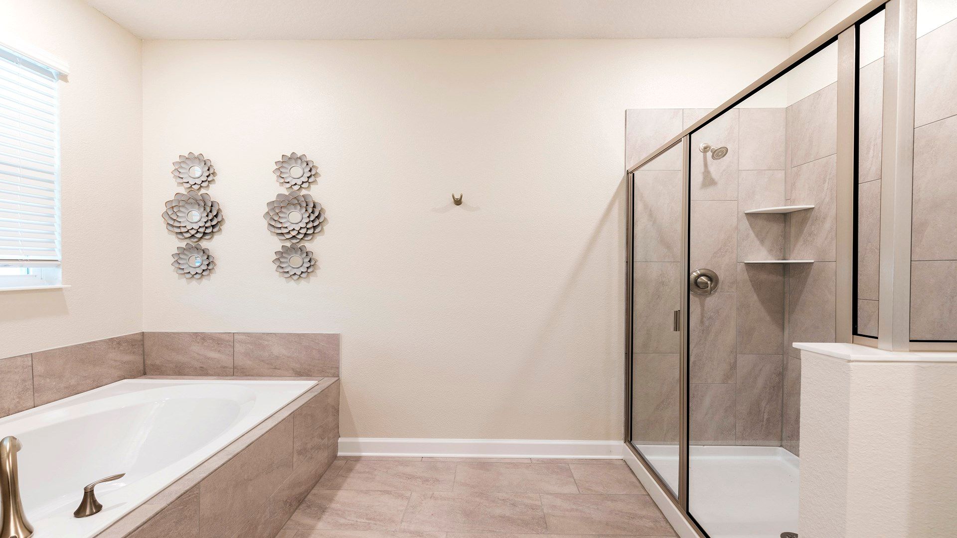 Complete bathroom setup offering all essential amenities, providing a fully functional and comfortable space.