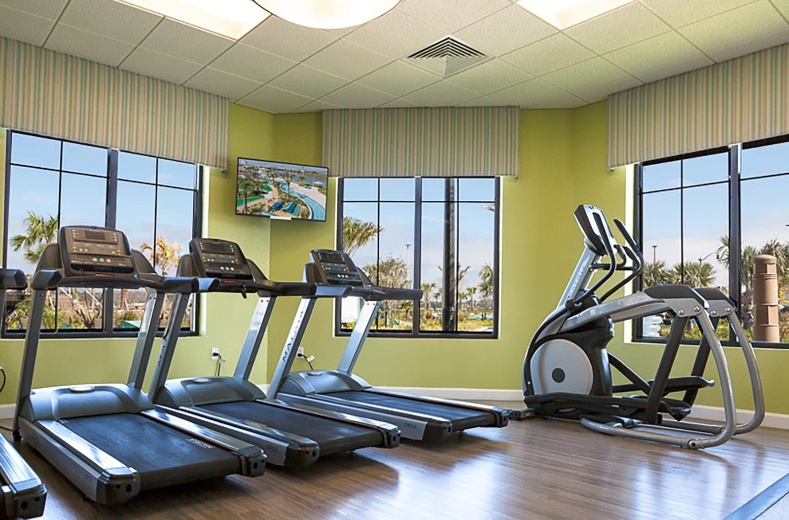 Resort Amenities - Stay active and energized during your stay with access to the resort state-of-the-art gym, offering everything you need for a fulfilling workout experience.