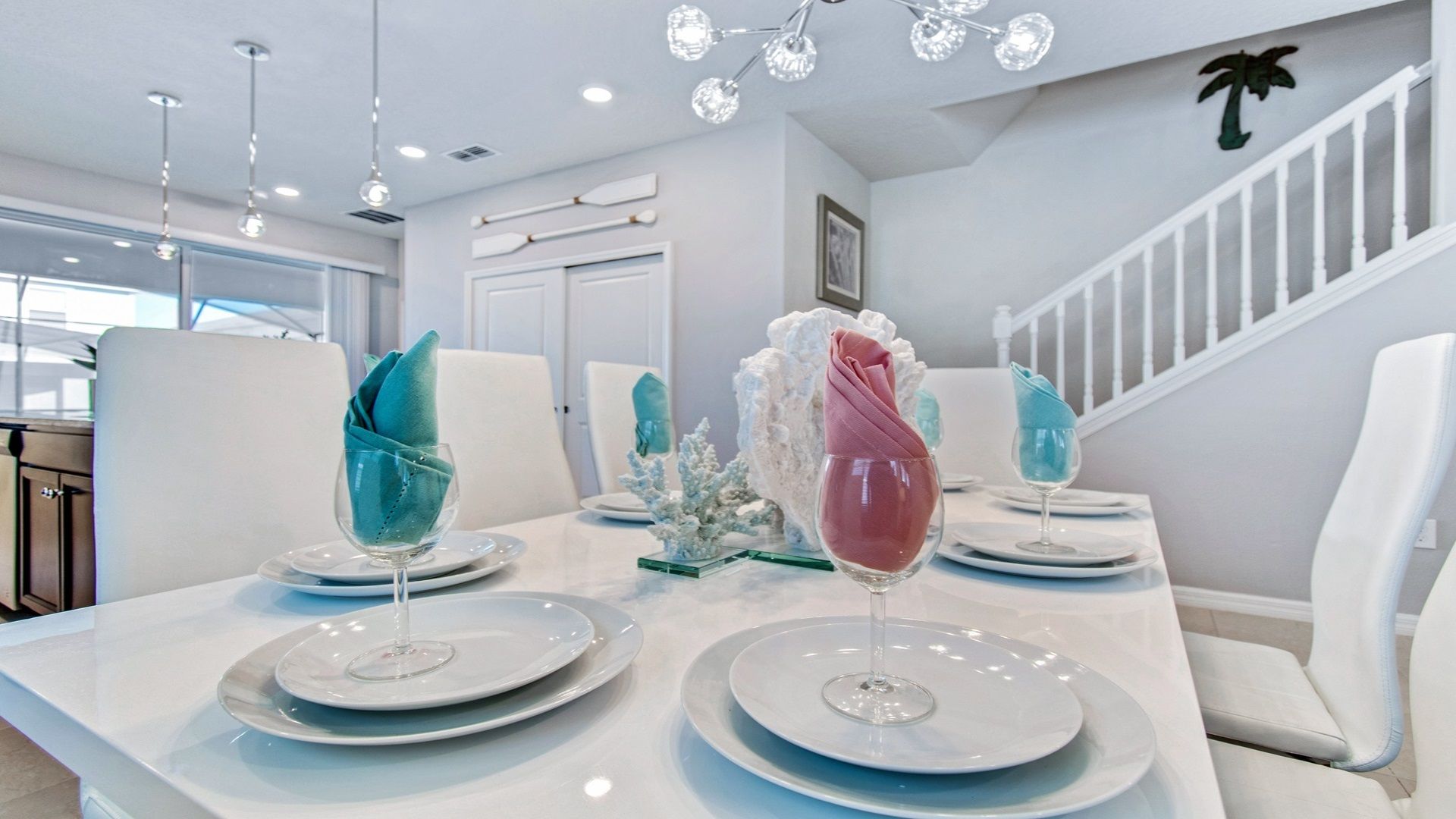 Dining Table: Spacious and inviting, 8-seater table