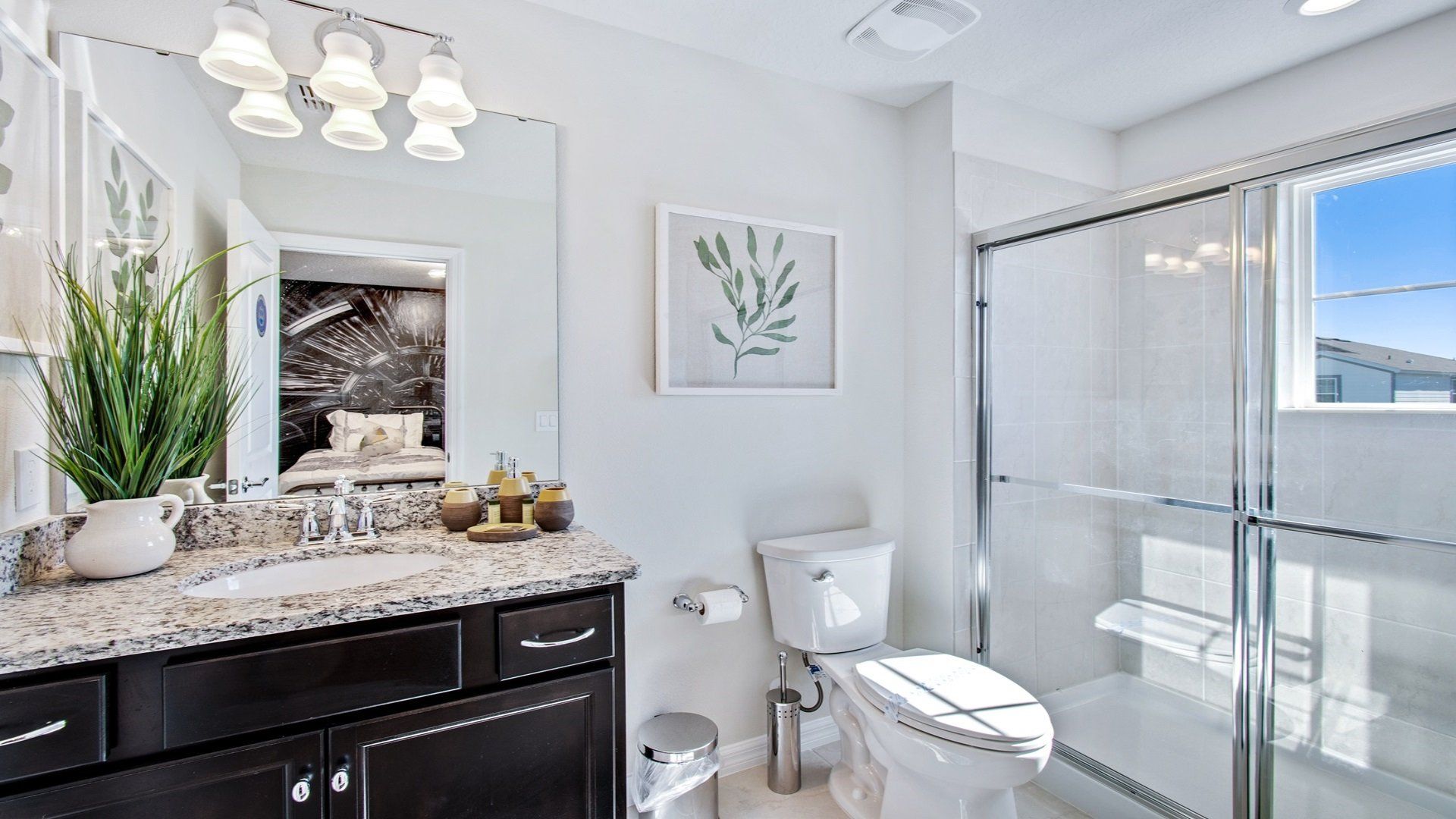 Enjoy exclusive access to a bathroom