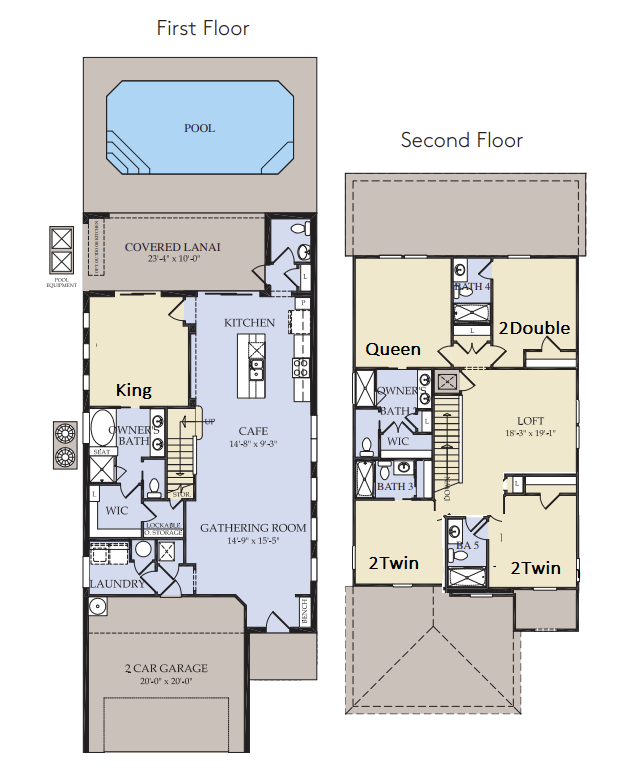 Discover the home's layout through a detailed 2D floor plan..