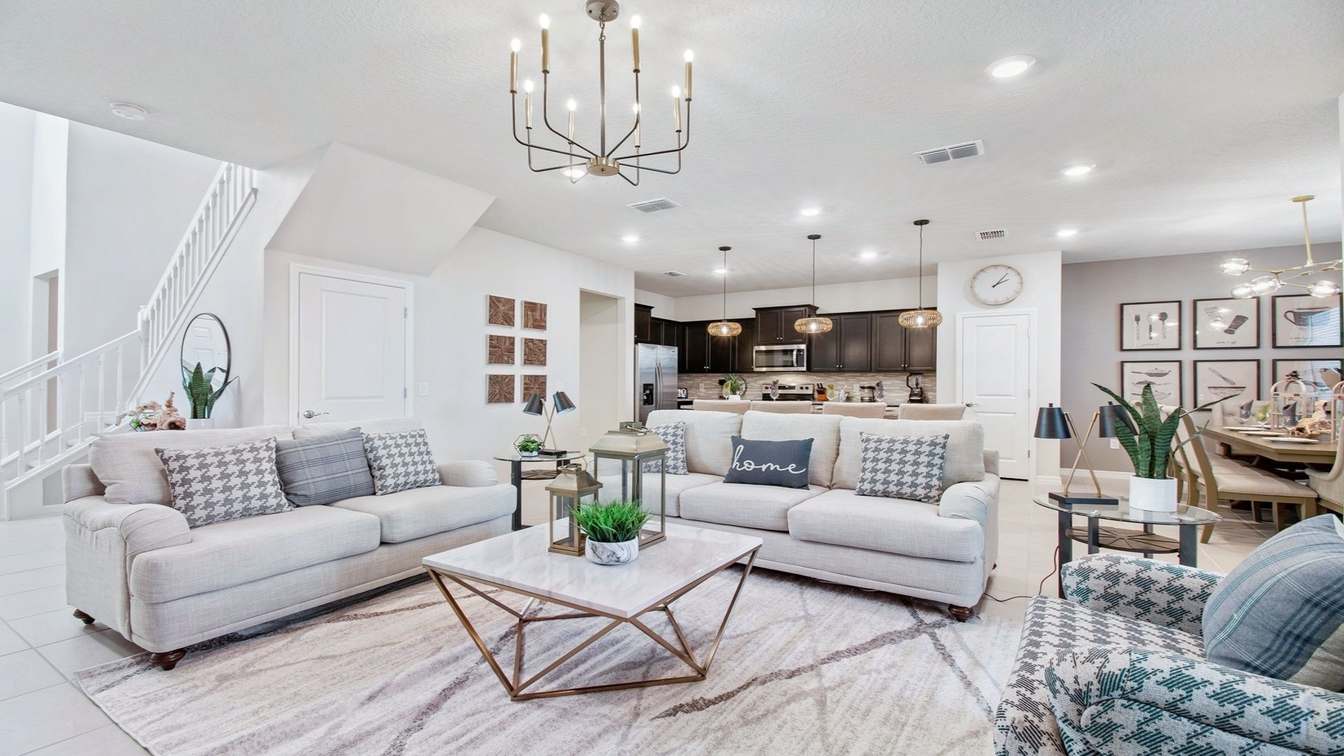 Living Room: Spacious and inviting, the area features a cozy sofa.