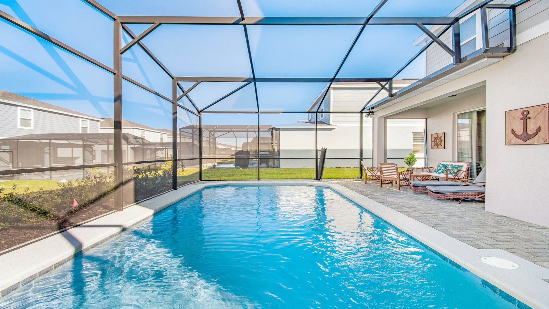 Home Pool: Enjoy a screened oasis.