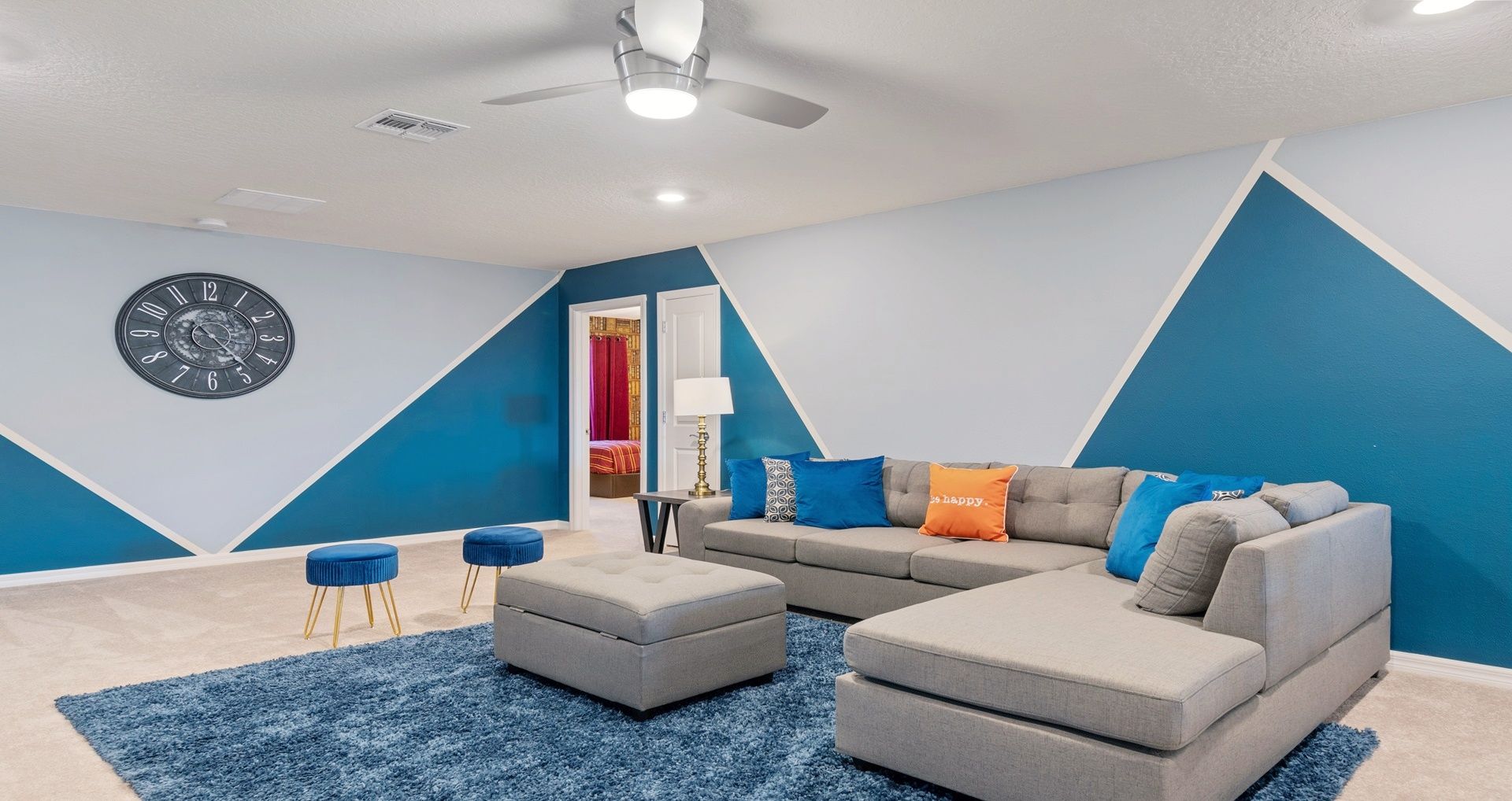 Lounge Area: Comfortable space equipped with a TV