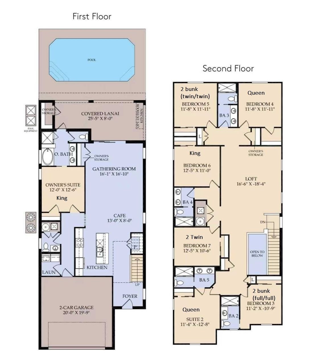 2D Floor Plan for your guide.