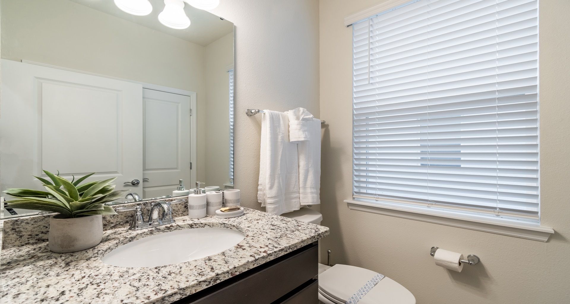 Functional and pristine, providing a clean and well-appointed space.