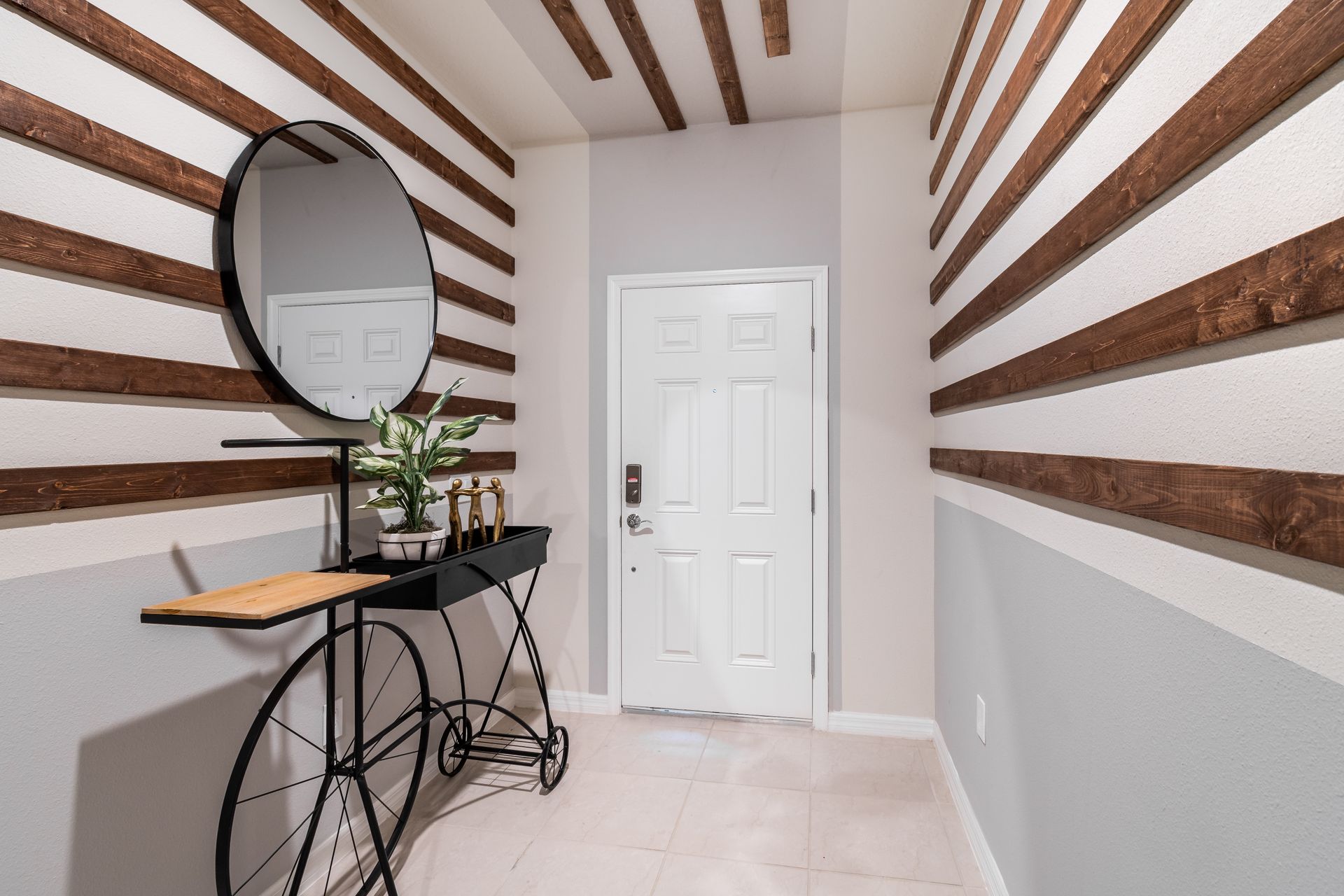 Elegant spa-like bathroom with a walk-in shower, soaking tub & modern finishes!