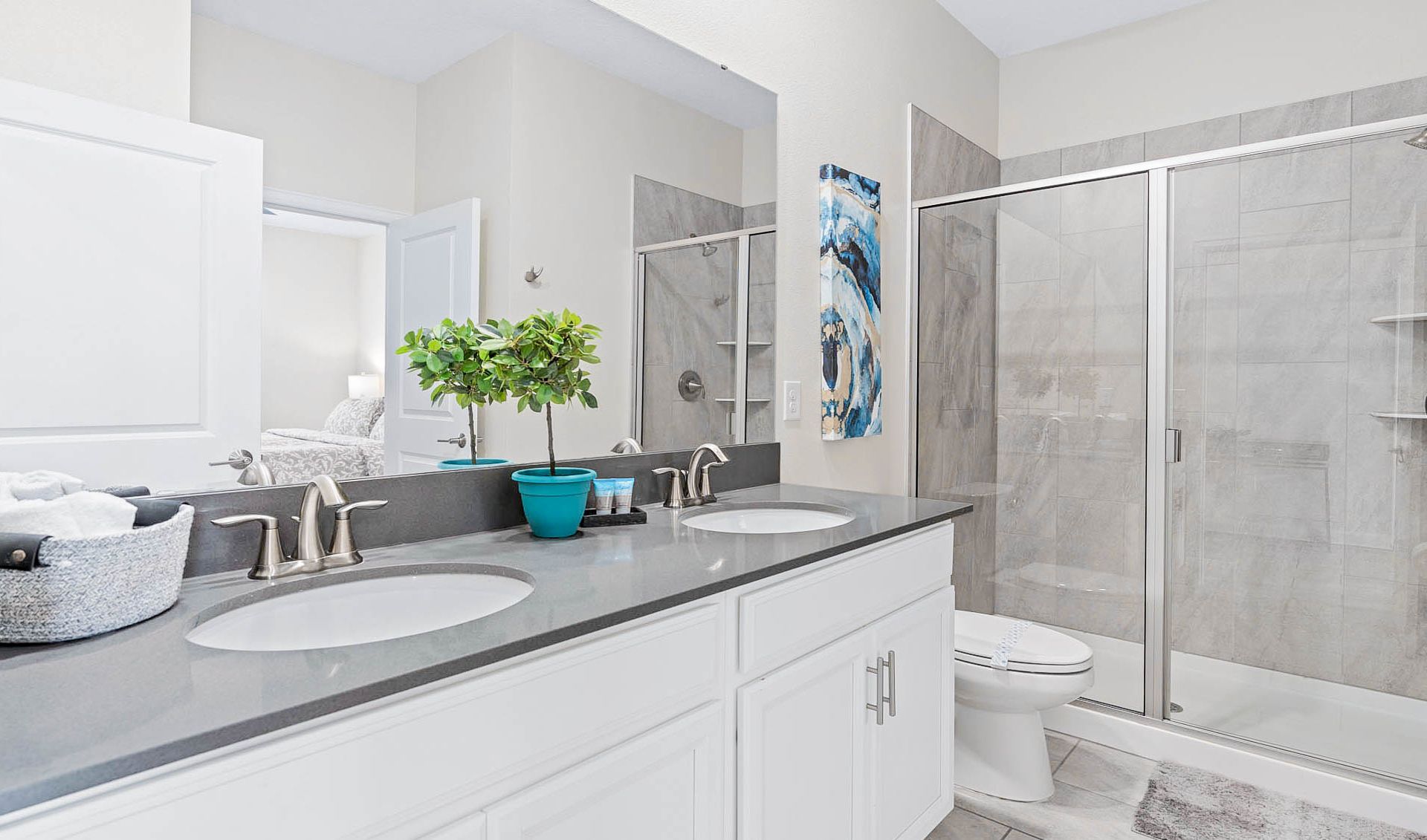 Functional and pristine, providing a clean and well-appointed space