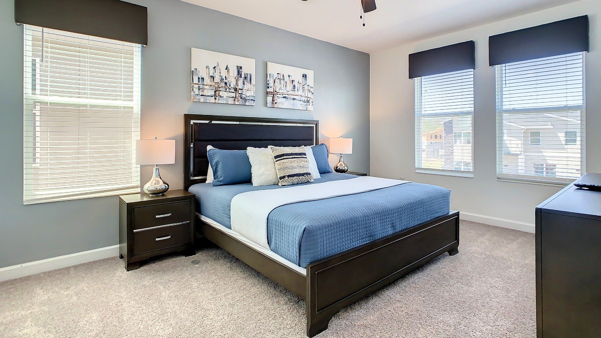 Sleek, modern retreat! Unwind in comfort with urban chic vibes.