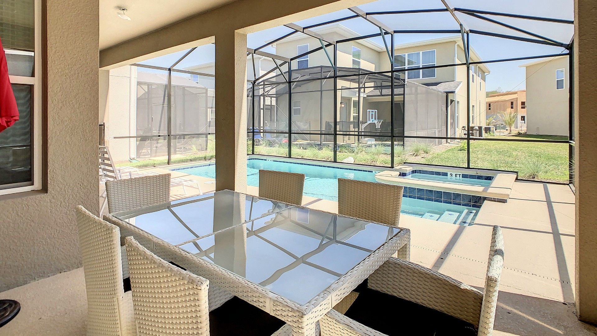 Dive into relaxation! Luxurious private pool and spa to unwind after a day of exploring.