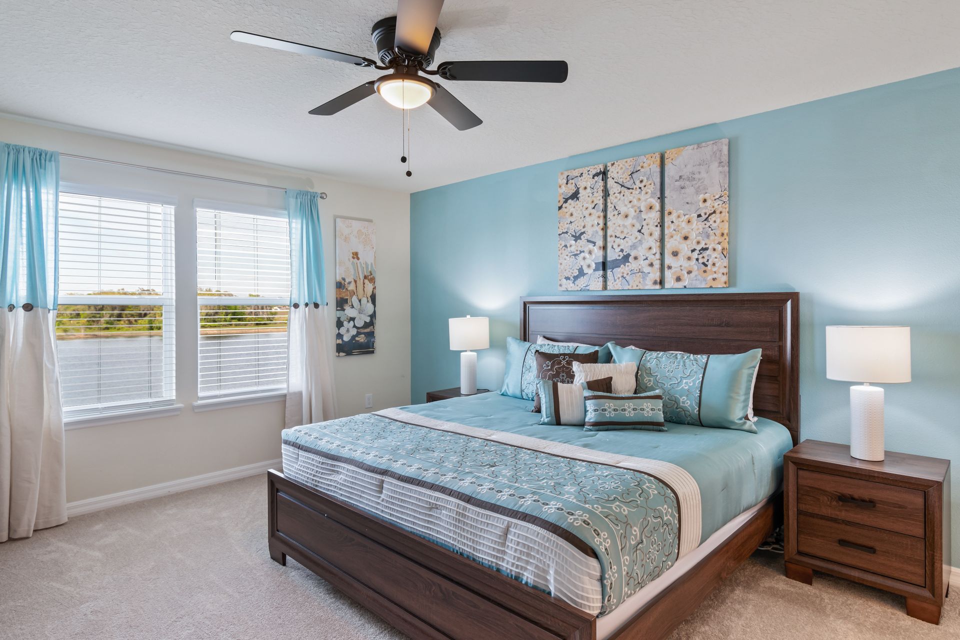 Every bed in the home is adorned with plush, hotel-quality linens and bedding, ensuring a comfortable and luxurious sleep.