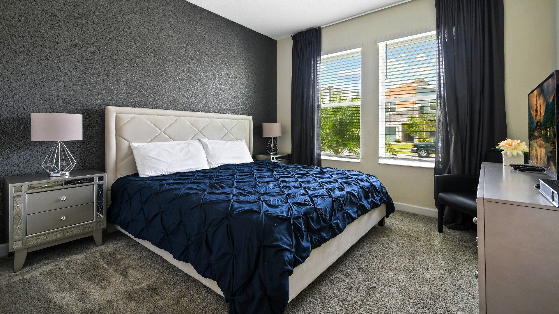 Each bed within the home is topped with soft, hotel quality linen and bedding