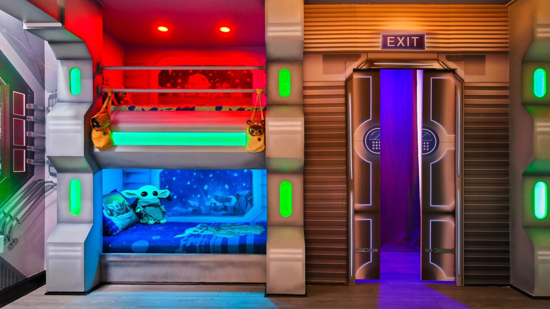 Take a another look at our exclusive Star Wars starship themed room