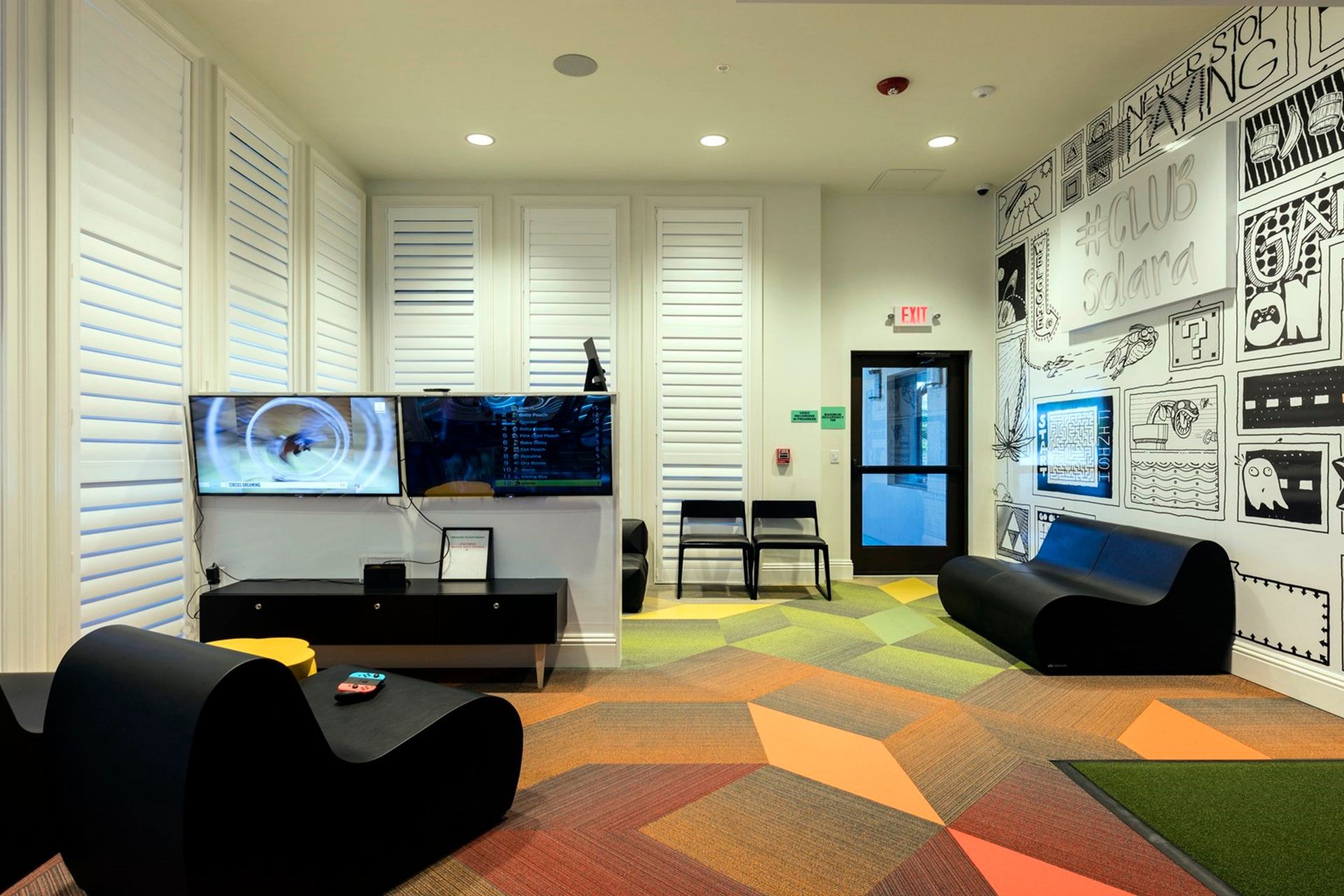 Fun-filled game room with modern decor for endless entertainment!