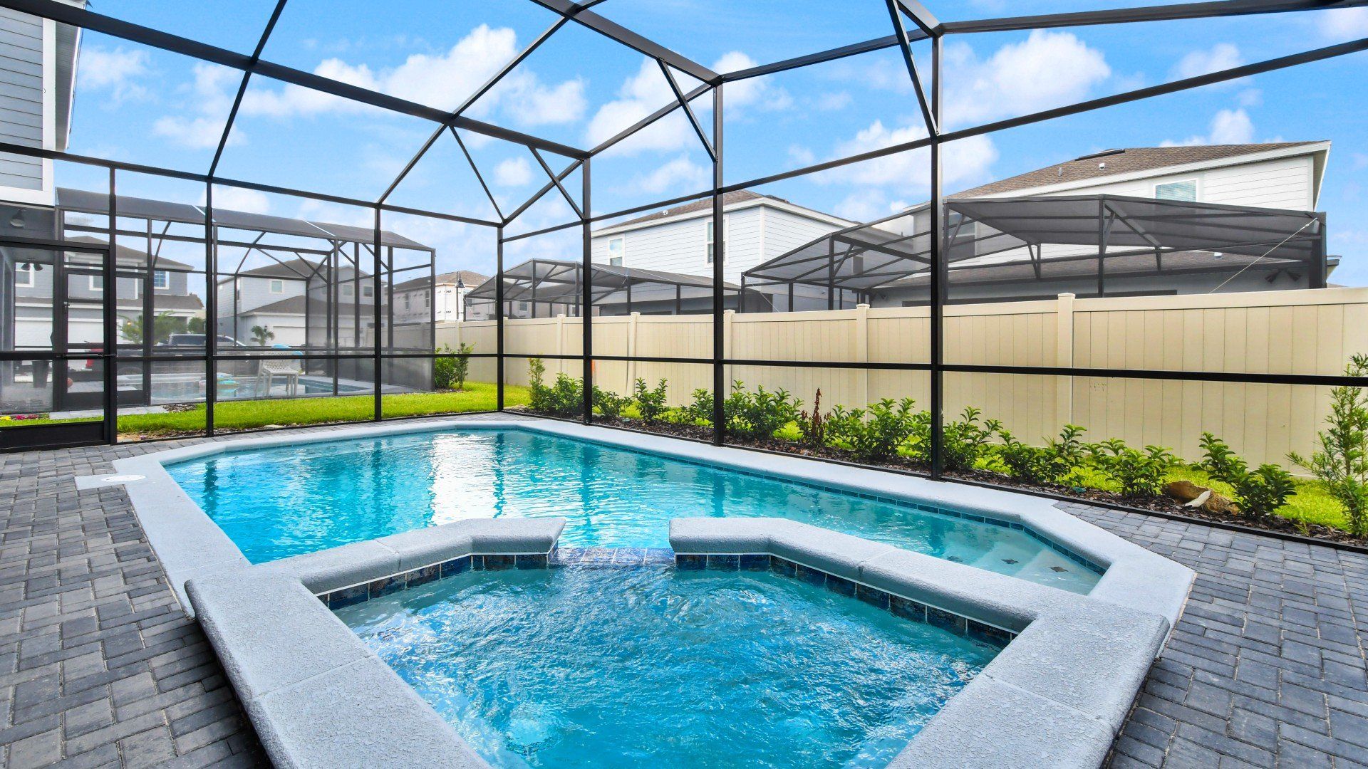 Swim laps in the morning or float lazily in the afternoon in the private pool