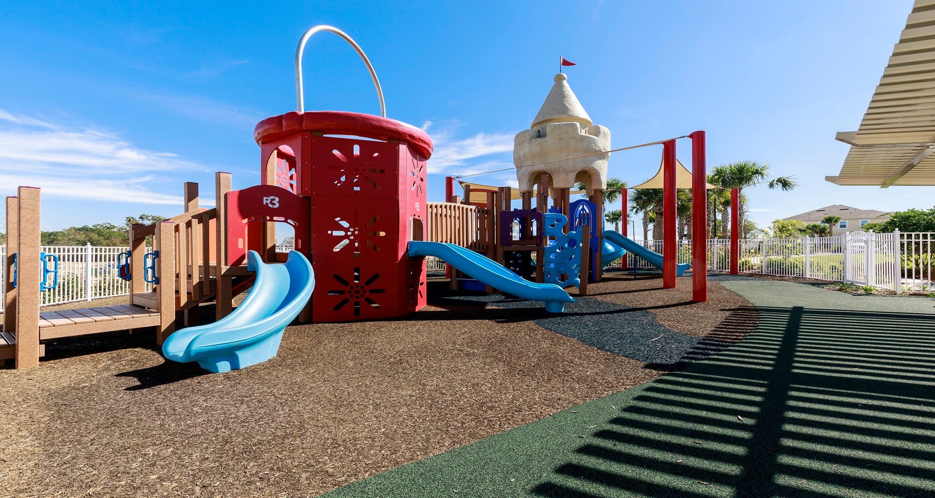 Castle-themed playground for endless fun and family adventures!