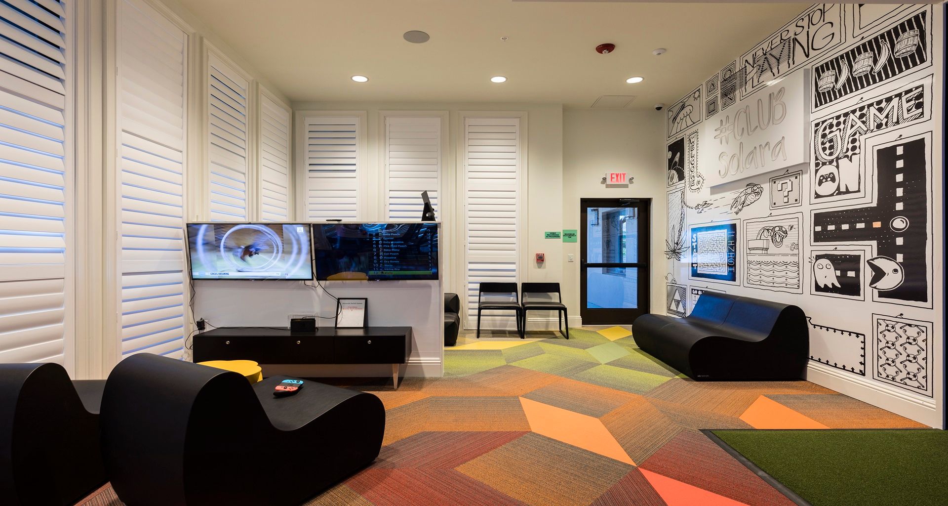 Fun-filled game room with modern decor for endless entertainment!