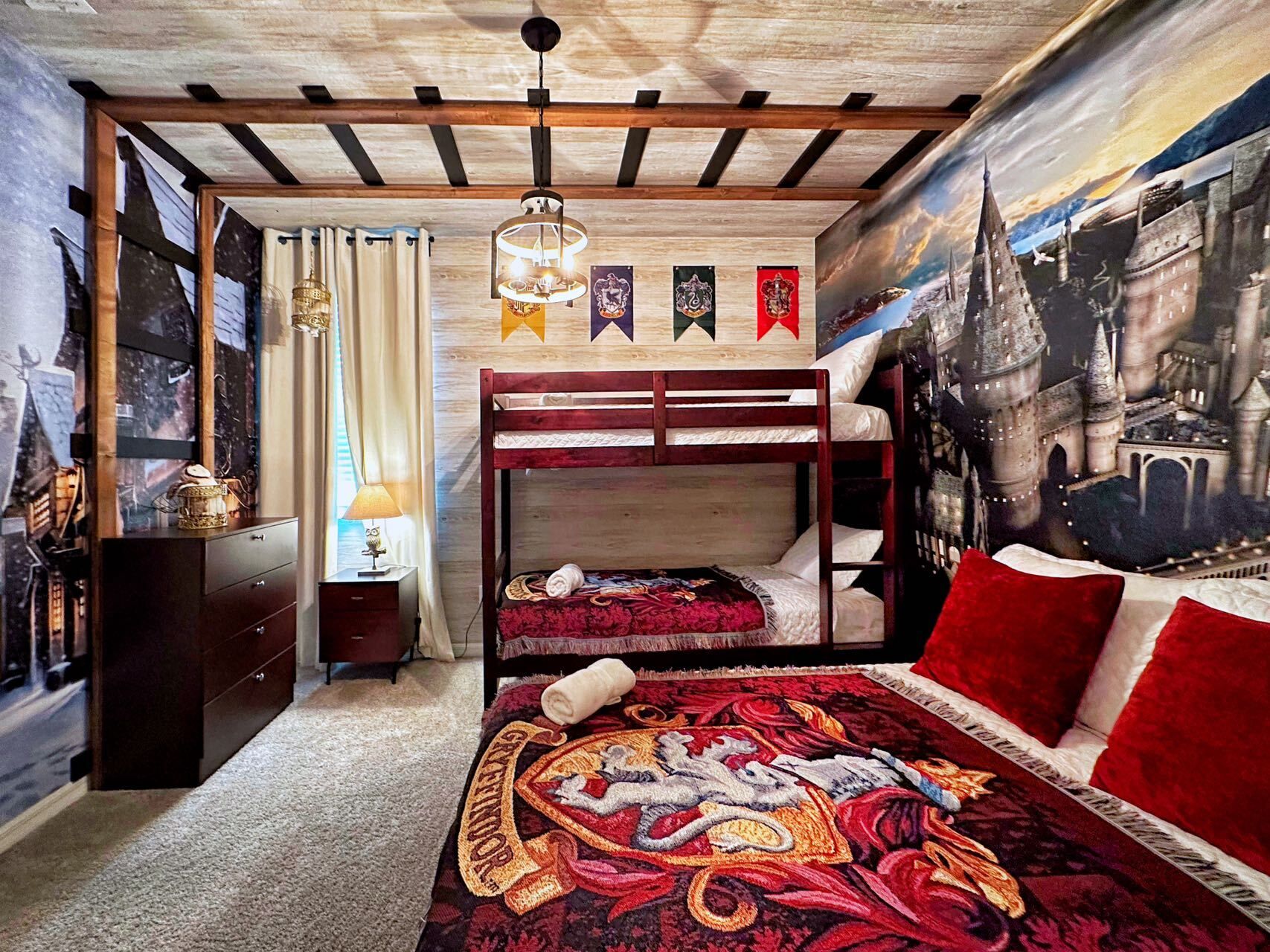 Dive into the wizarding world with a Harry Potter-inspired ambiance, featuring magical decor and charm