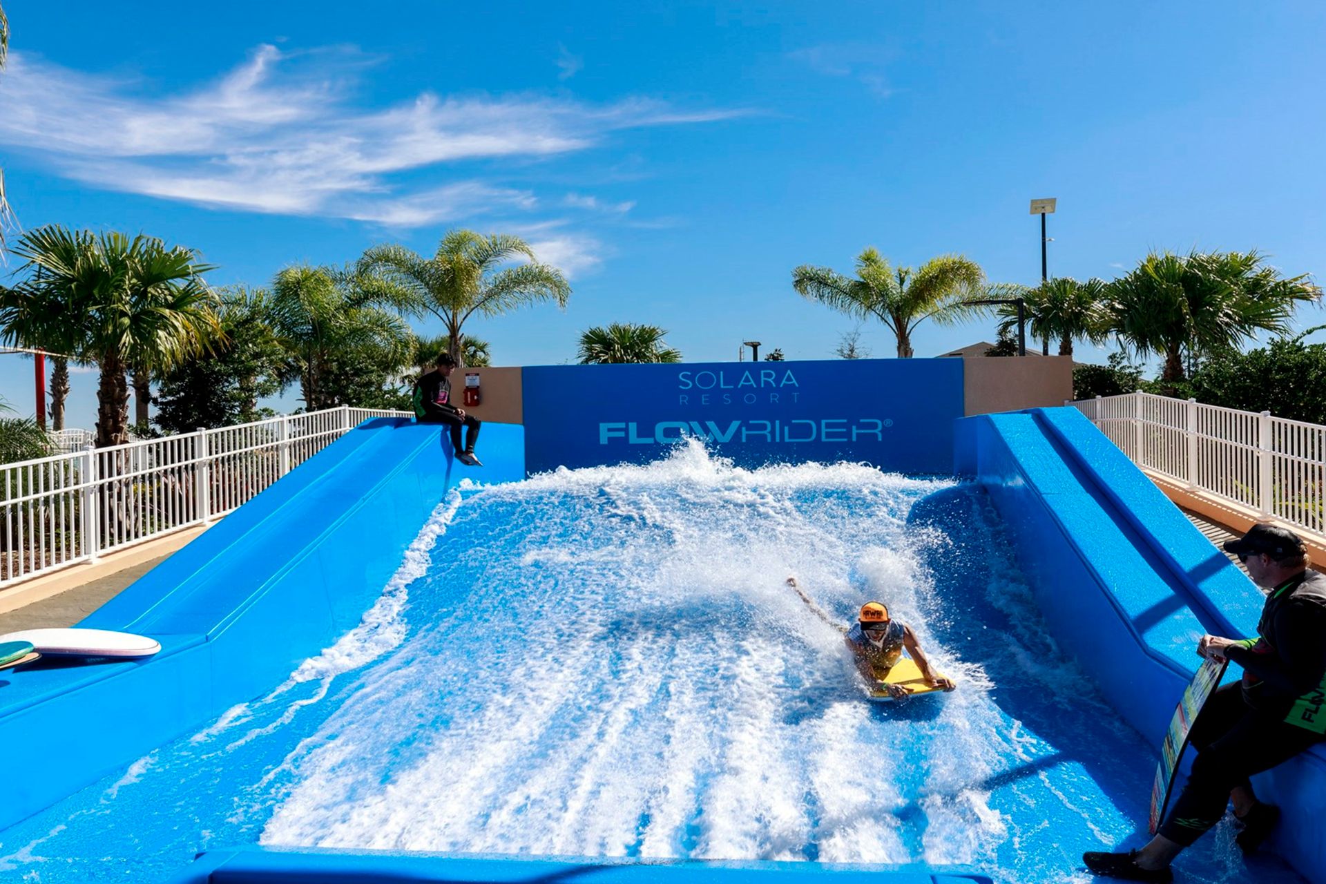 Catch some waves on Solara Resort's epic FlowRider® experience!