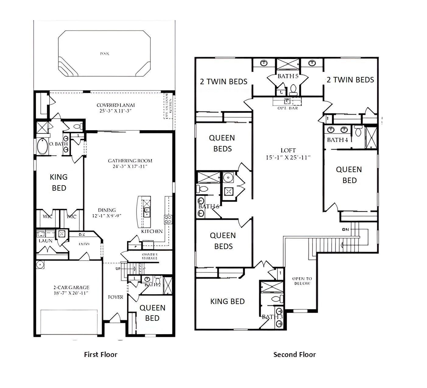 2D Floor Plan for your guide.