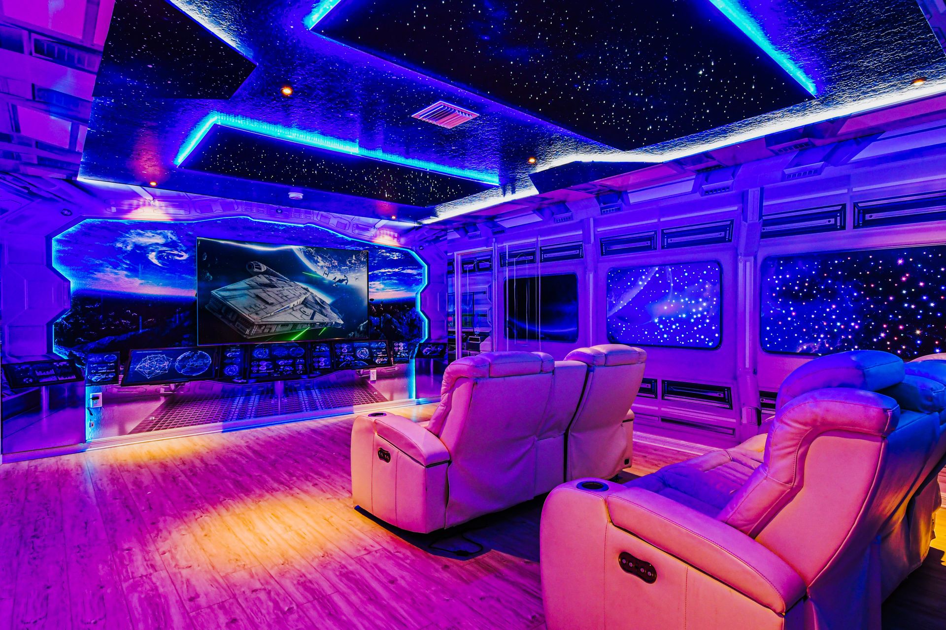 Watch a movie or two with your family in the comfortable theater loft.