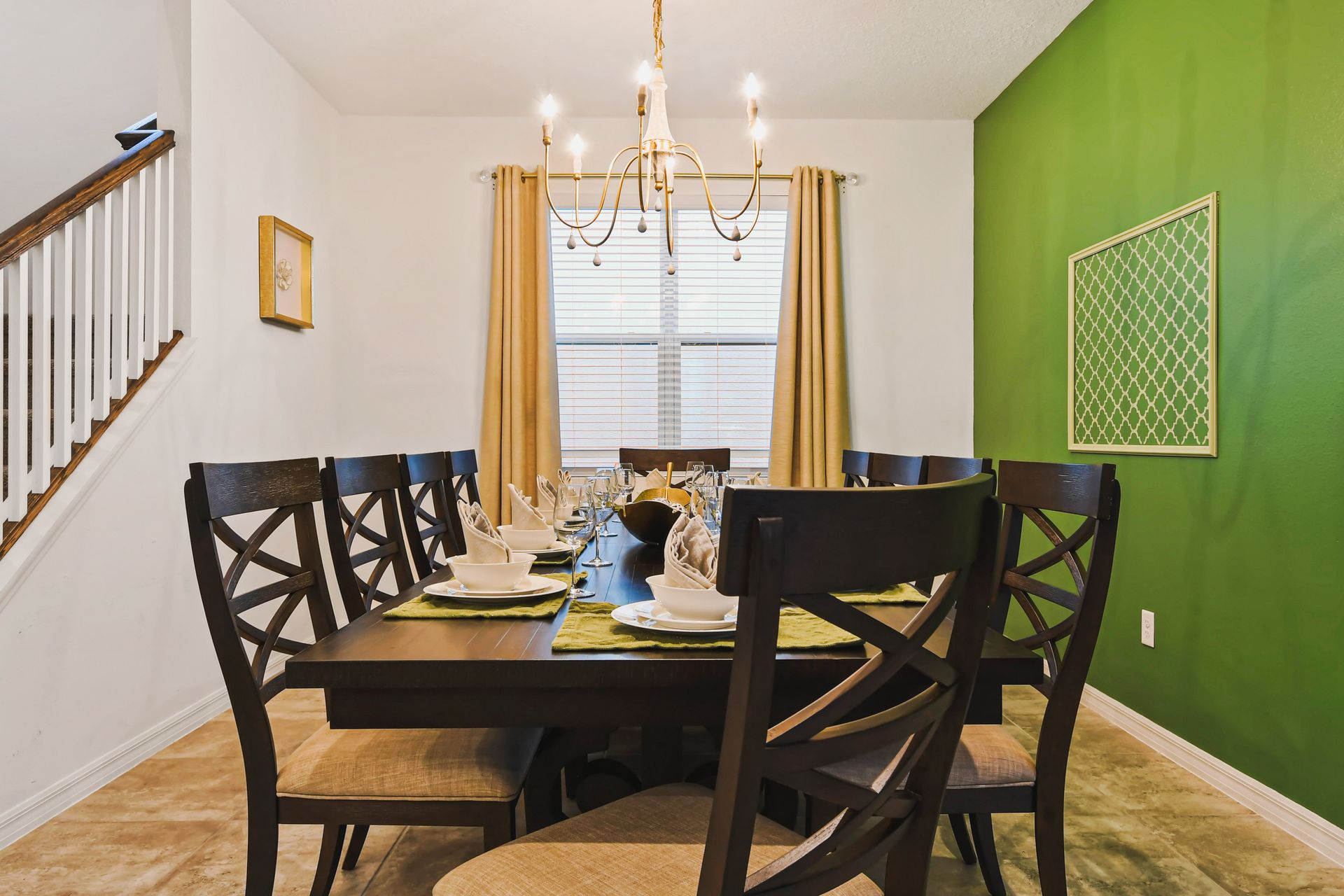 The large dining table is here for your wonderful family feast