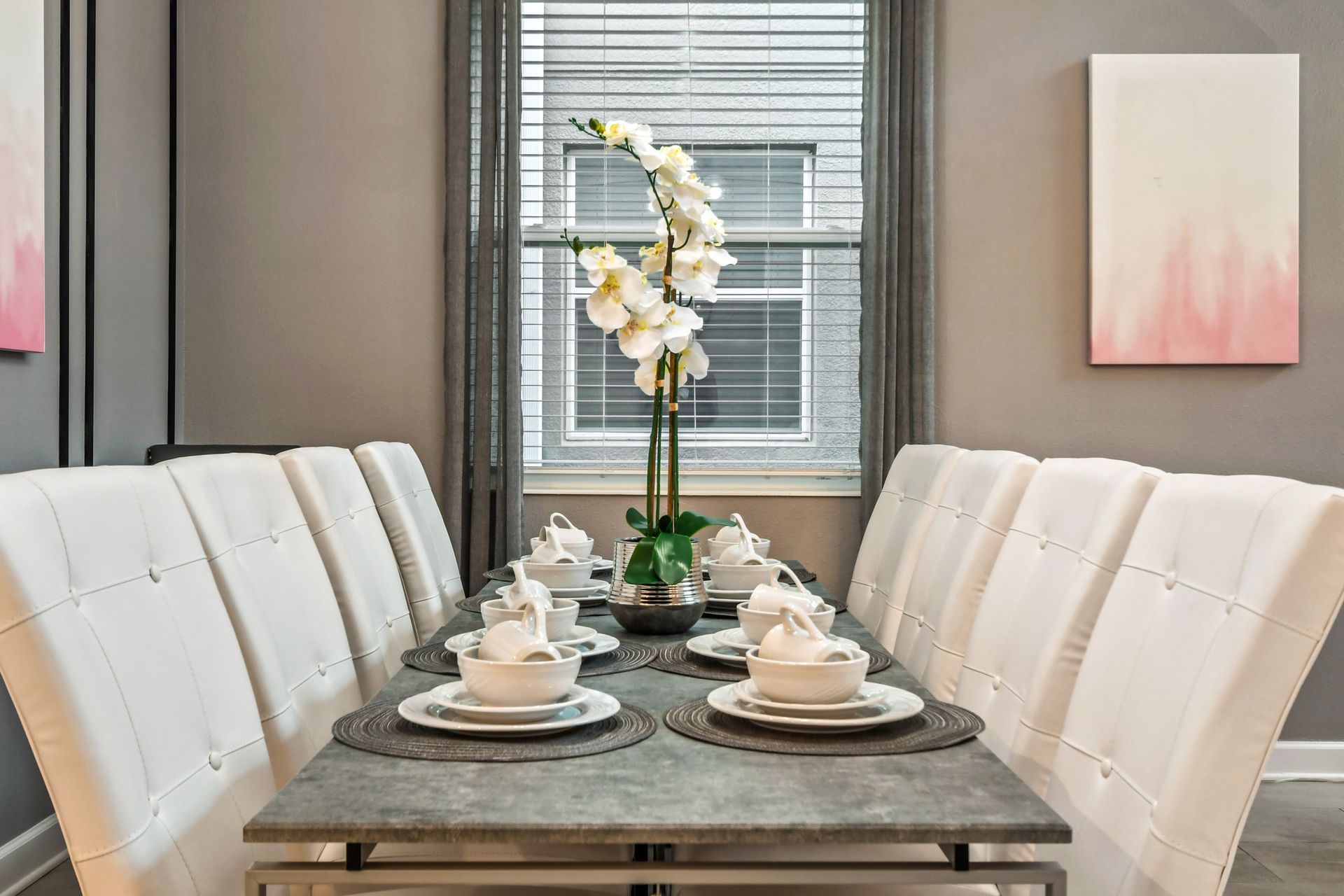 Experience the joy of shared meals in our inviting dining room, providing you with a cozy and welcoming space to gather with loved ones during your stay.