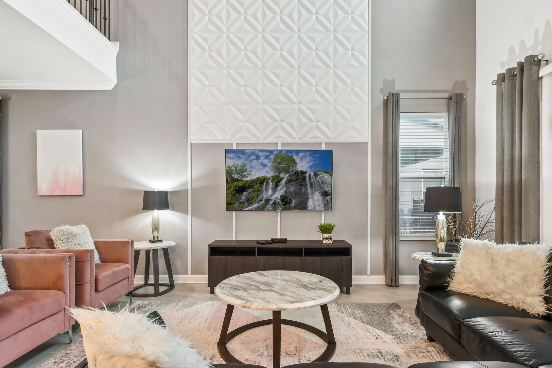 Make yourself at home in our comfortable living room, perfect for lounging and enjoying leisurely moments.