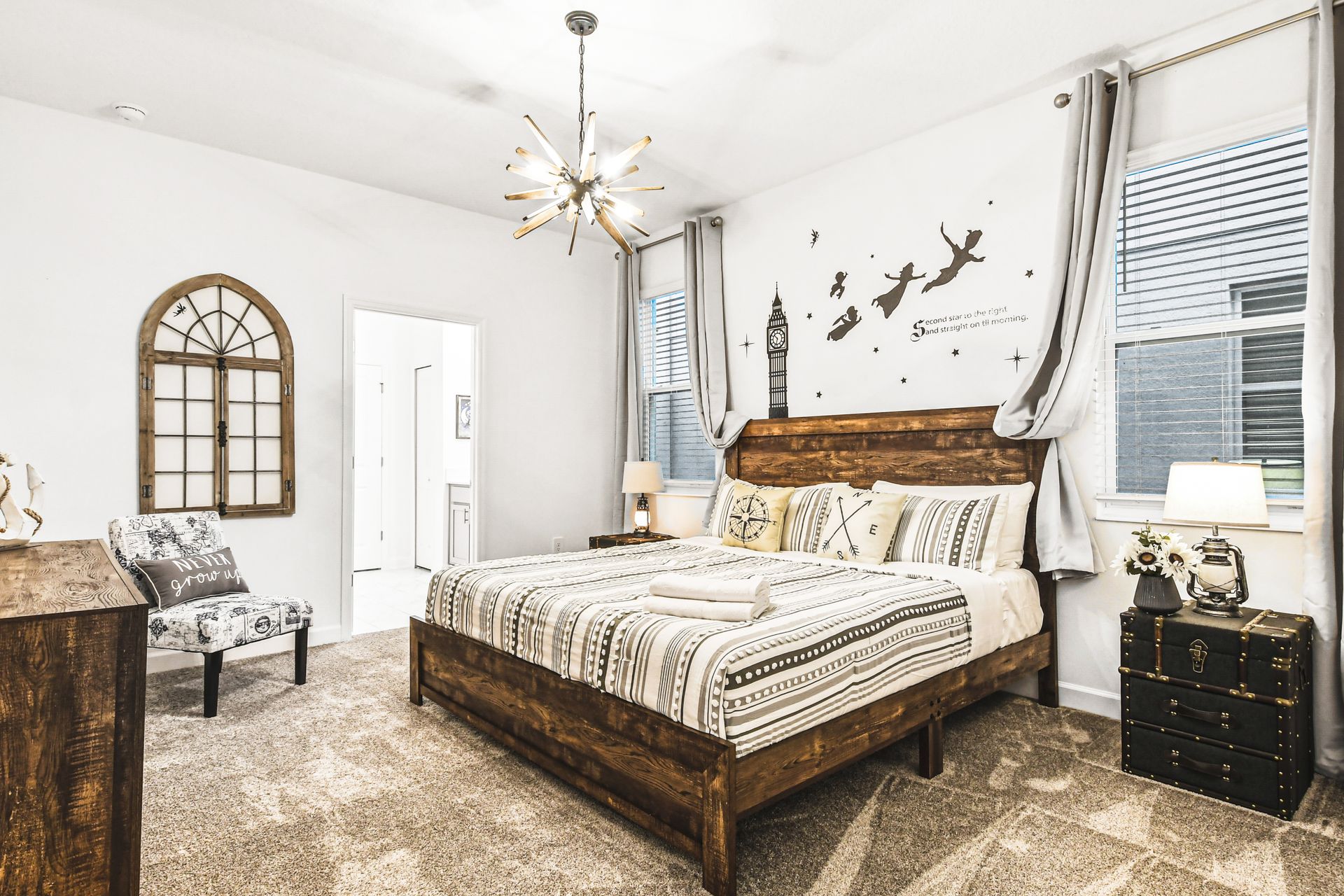 Each bed within the home is topped with soft, hotel quality linen and bedding