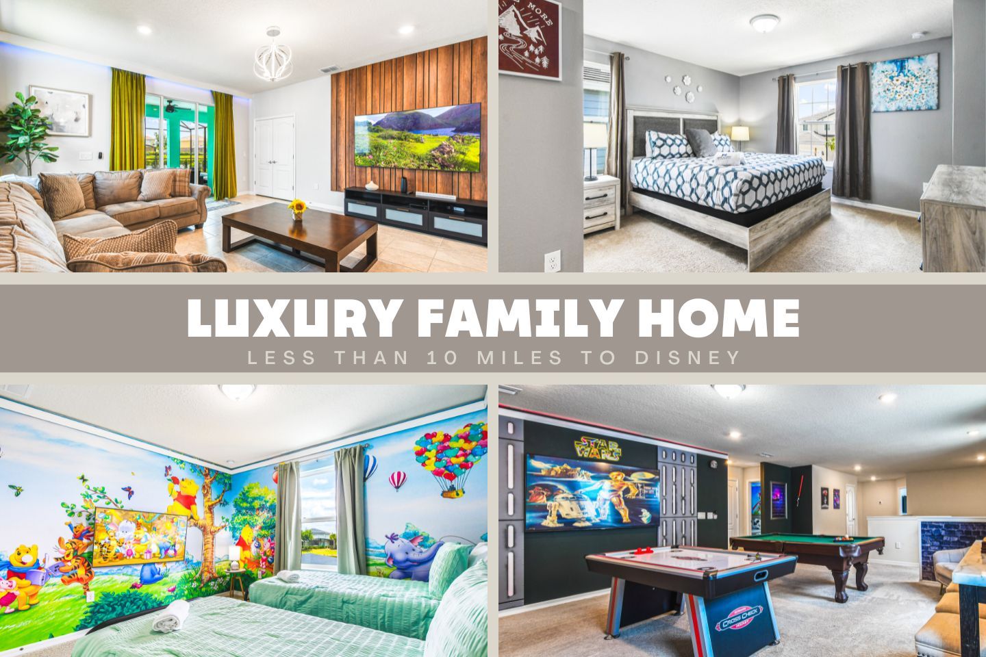 The entire place is painted with several different Disney themed and kids will love it.