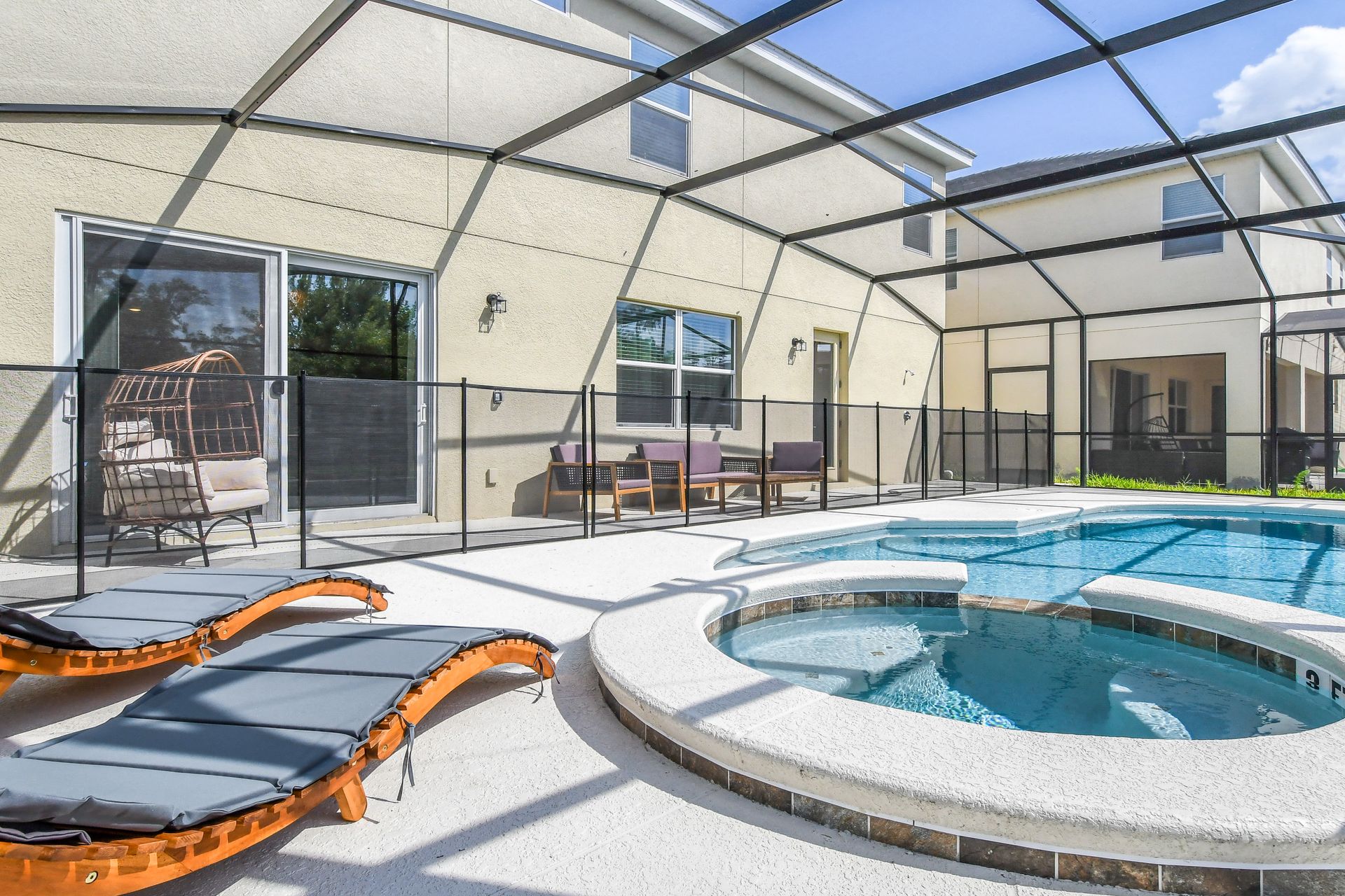 Private outdoor pool area for relaxation and entertainment