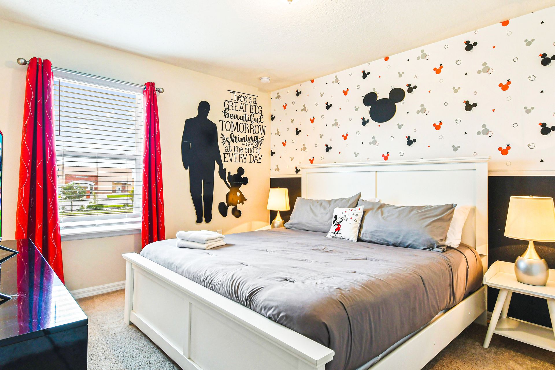 Enjoy a blissful night's sleep in our plush bedroom, designed for your utmost comfort.