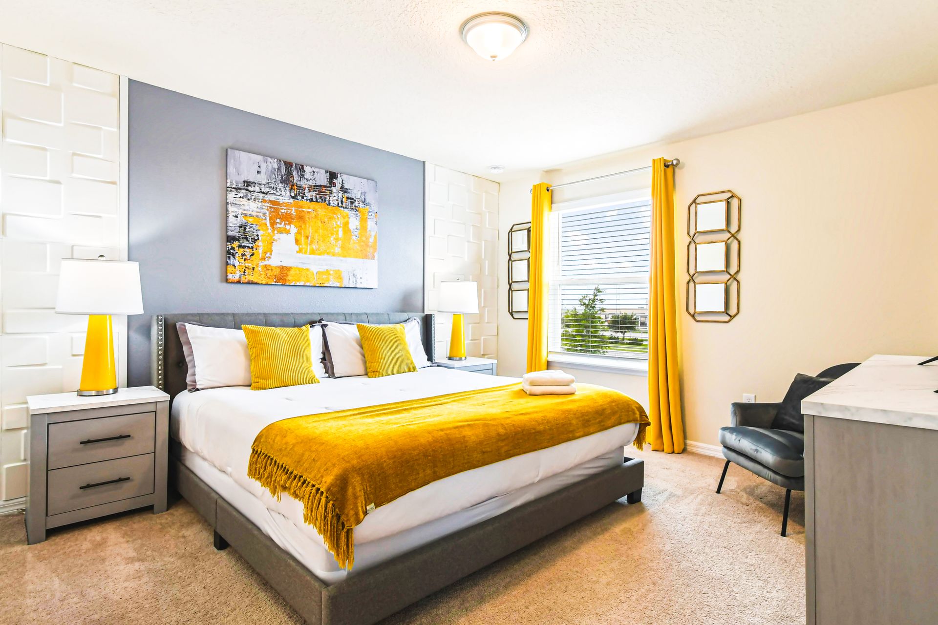 Relax and rejuvenate in our inviting bedroom, providing you with a comfortable retreat after a day of adventure.