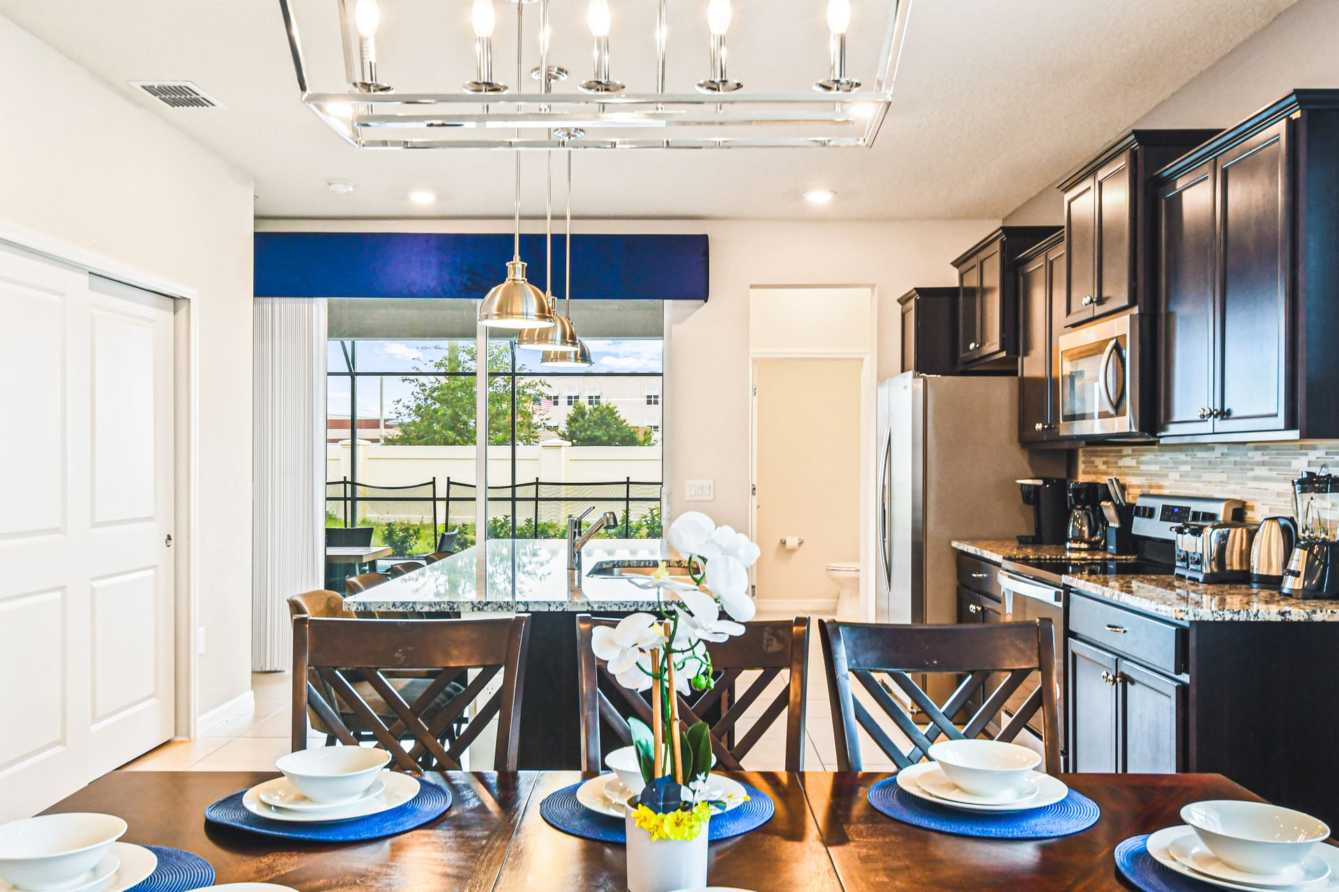 Dine in elegance and comfort in our spacious dining area, offering you the perfect setting for enjoying meals and creating memorable moments during your stay.