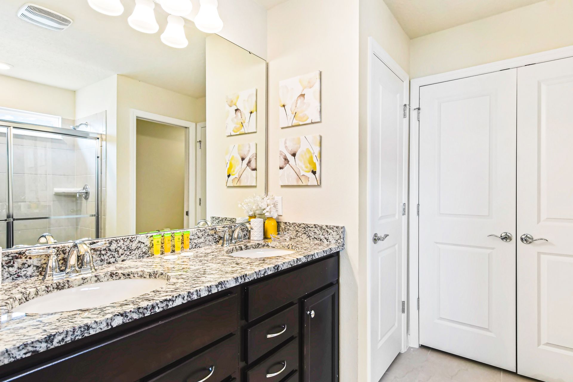 Pamper yourself in our elegant bathroom, offering you a relaxing oasis to unwind after a day of adventure.