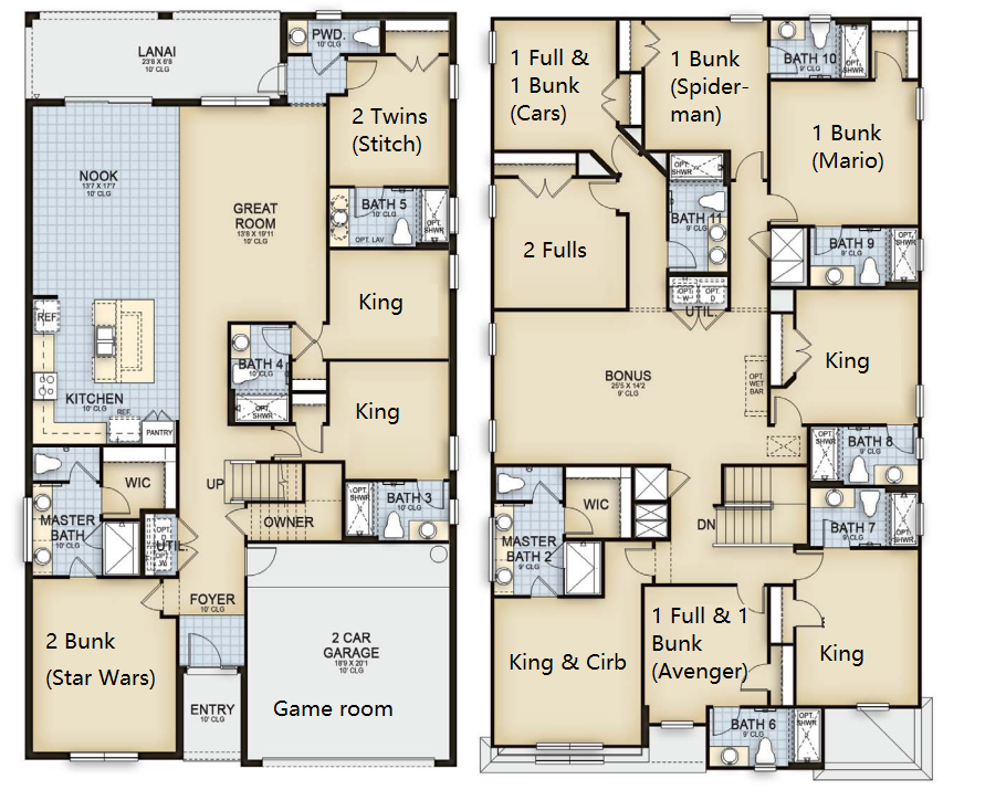 Discover the home's layout through a detailed 2D floor plan.