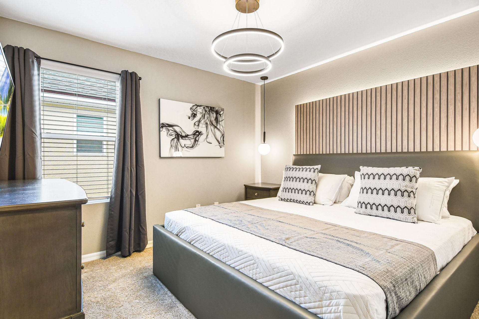 Each bed within the home is topped with soft, hotel quality linen and bedding.